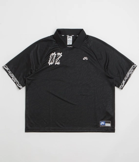 Nike SB Jacquard Jersey - Black / Black / White NonRestrictive Cut Textured Surface