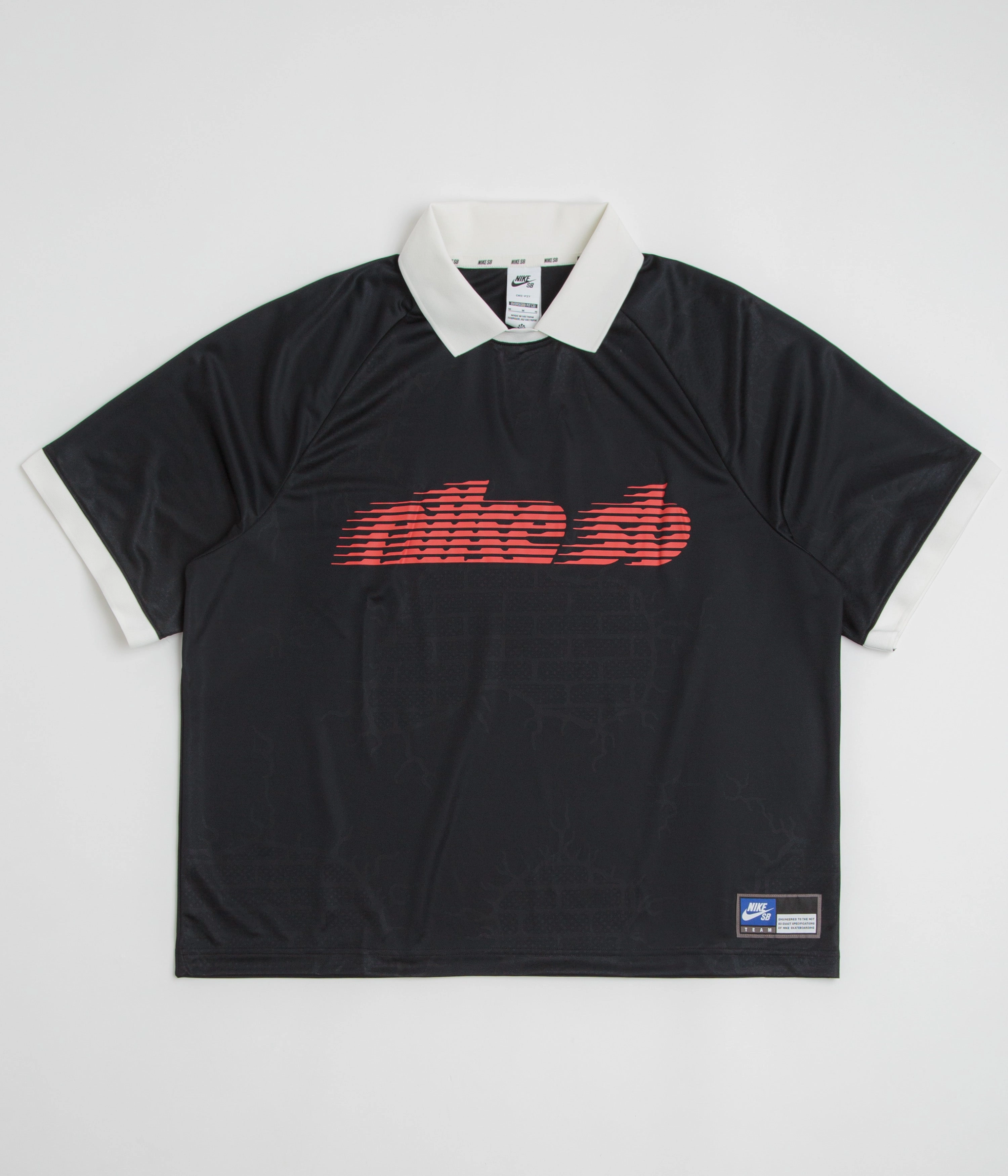 Scoop neck femininity Light Comfort Style Nike SB Jacquard Jersey - Black / Sail