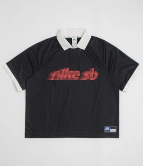 Scoop neck femininity Light Comfort Style Nike SB Jacquard Jersey - Black / Sail