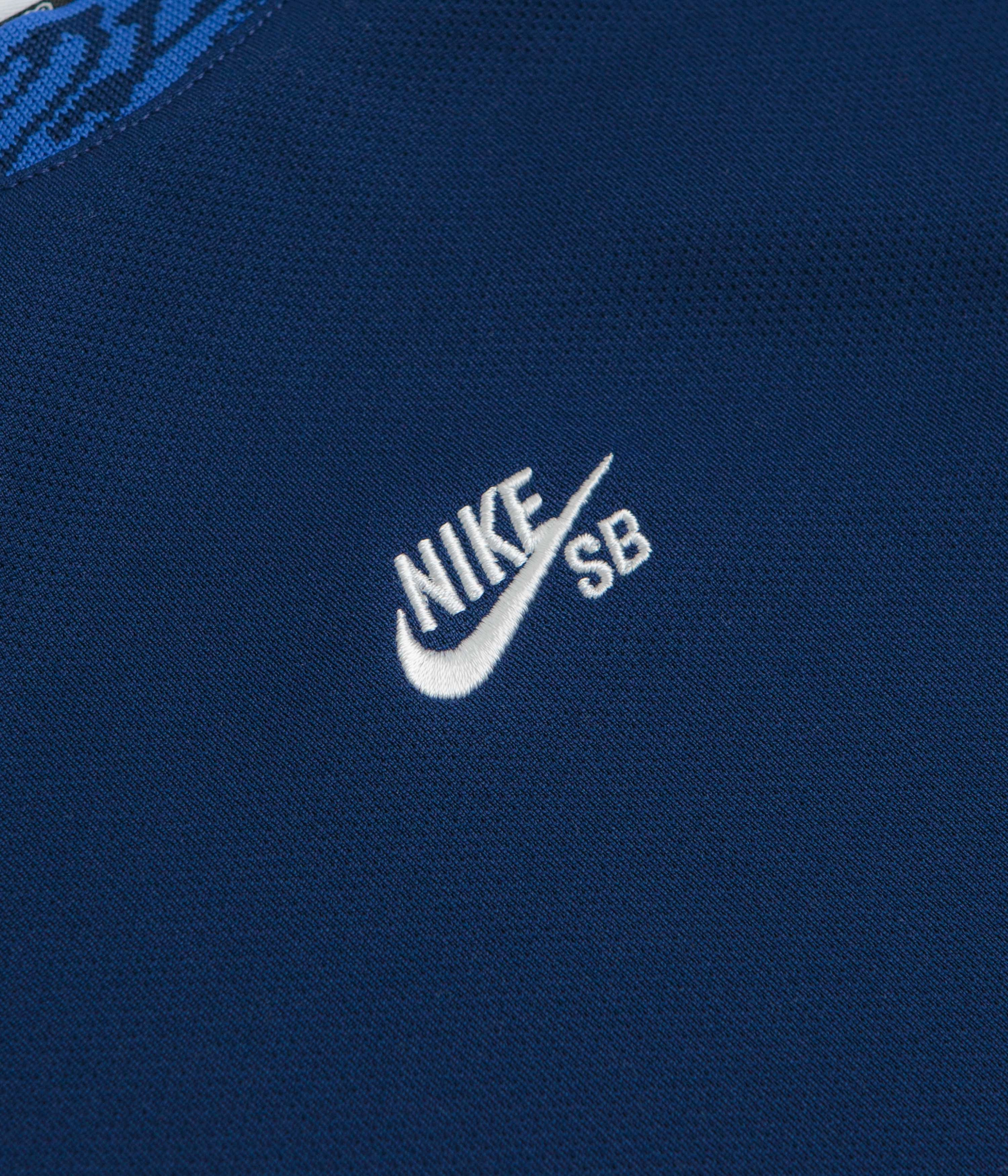 Nike SB Knit Jersey - Blue Void / Game Royal / White in demand