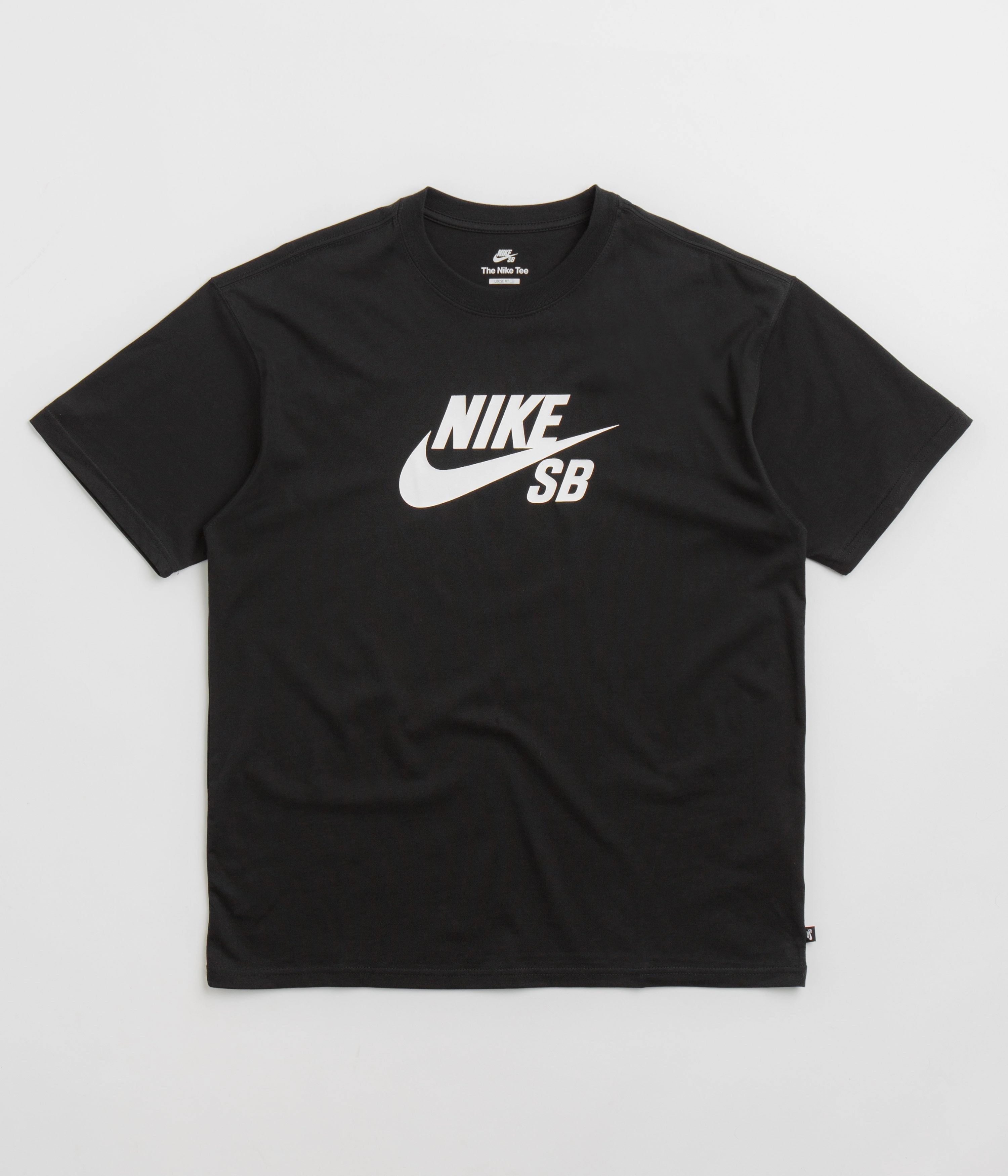 Nike SB Large Logo T-Shirt - Black / White Timeless Layering