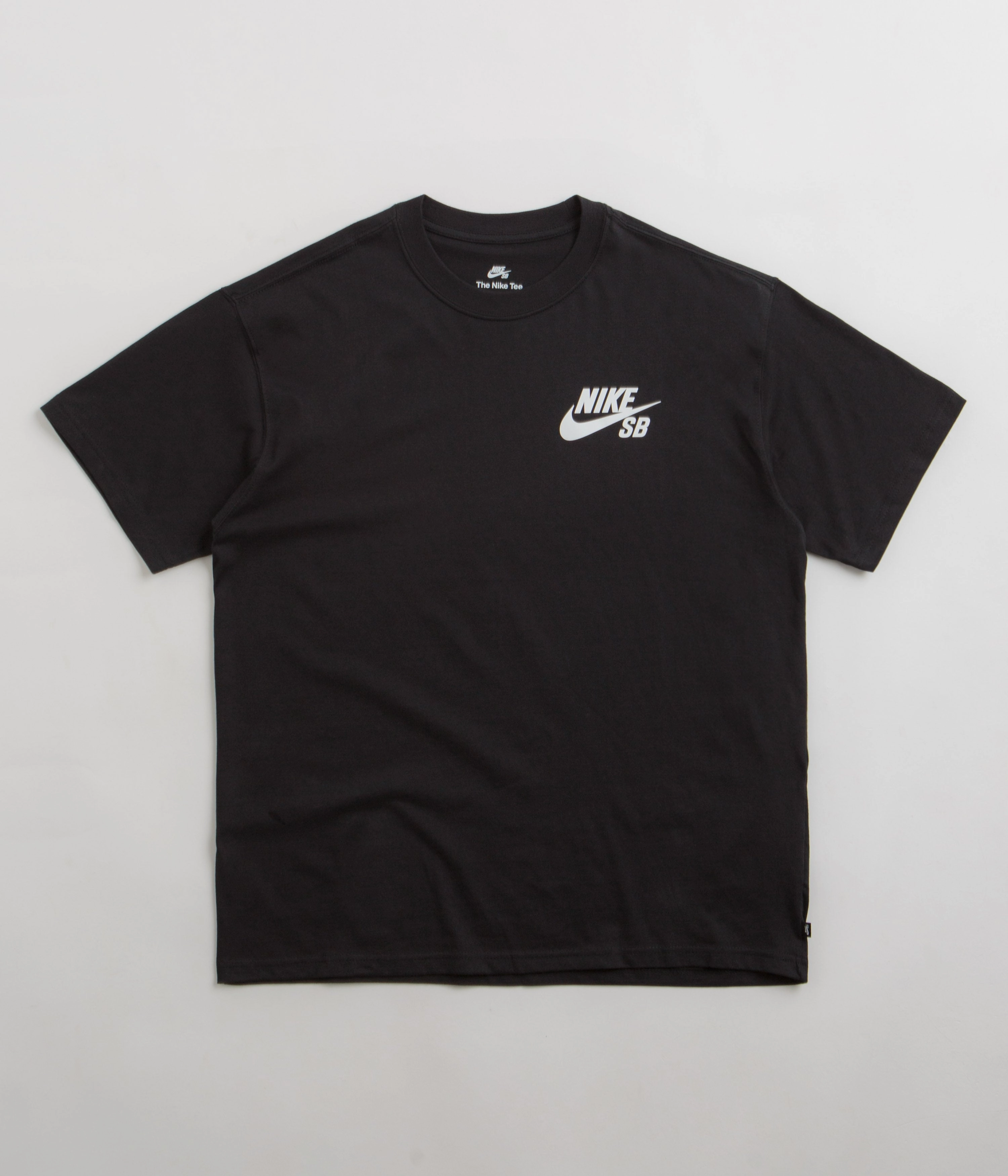 Nike SB Logo T-Shirt - Black / Black / White Effortless Comfort