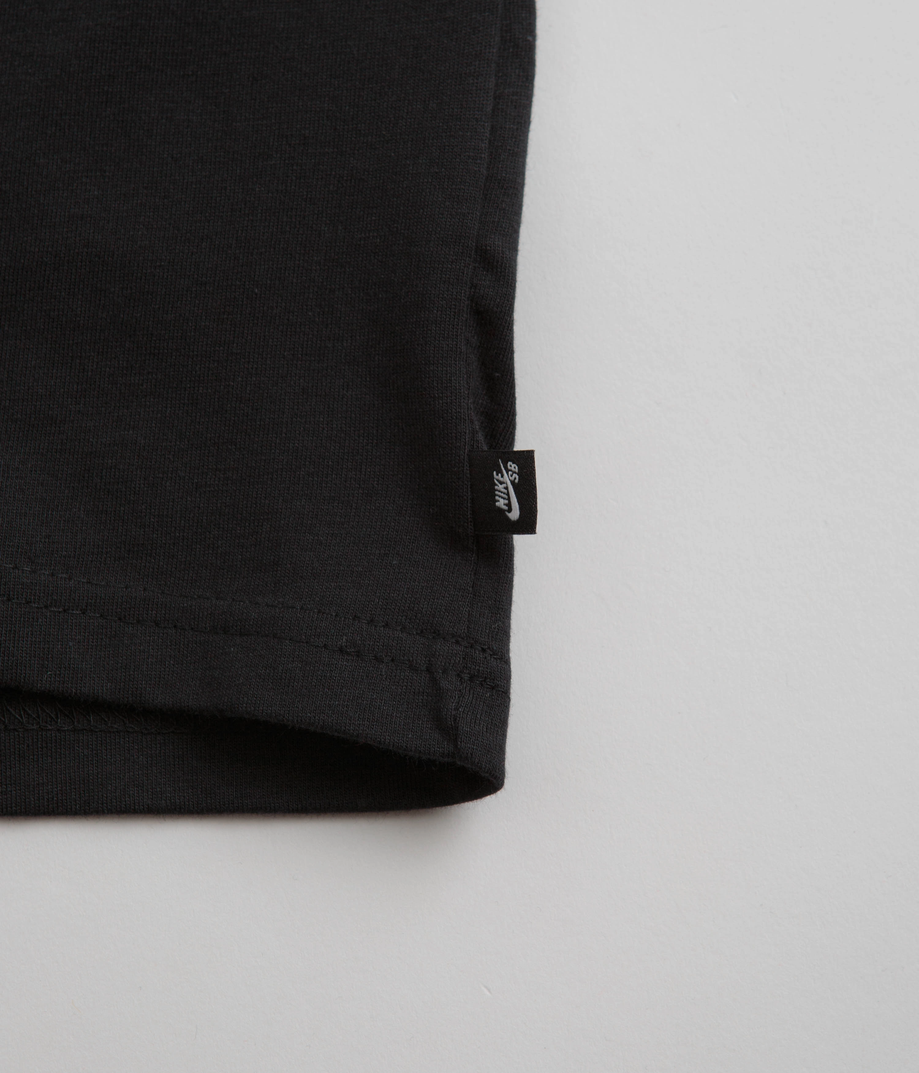 Lightweight Weave Nike SB Logo T-Shirt - Black / Black / White