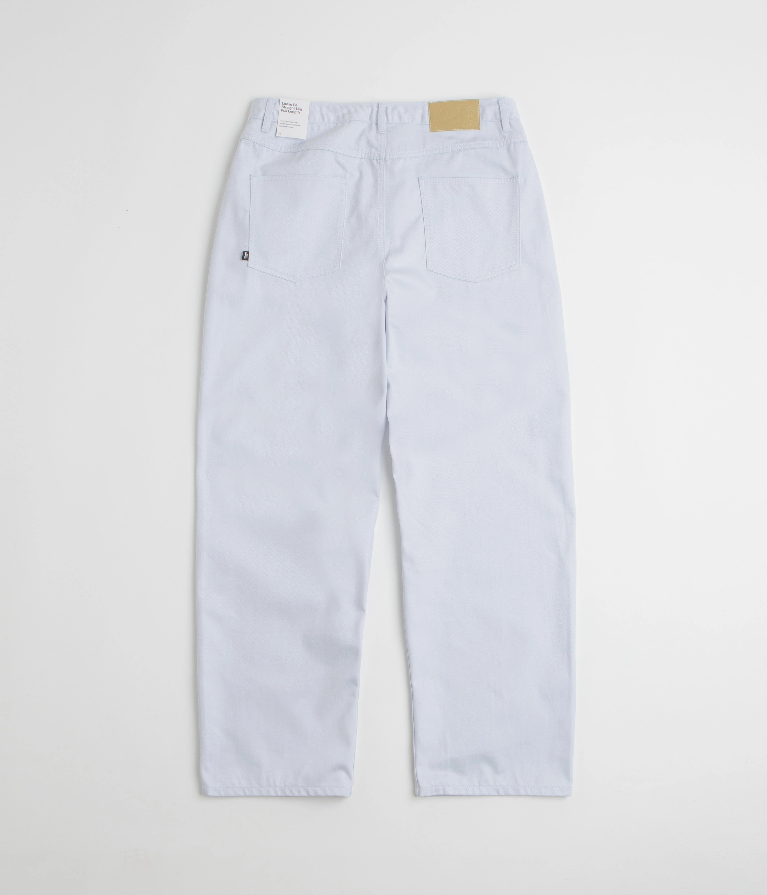 Low Bulk Design Seamless Waist Technology Nike SB Loose Denim Pants - Football Grey