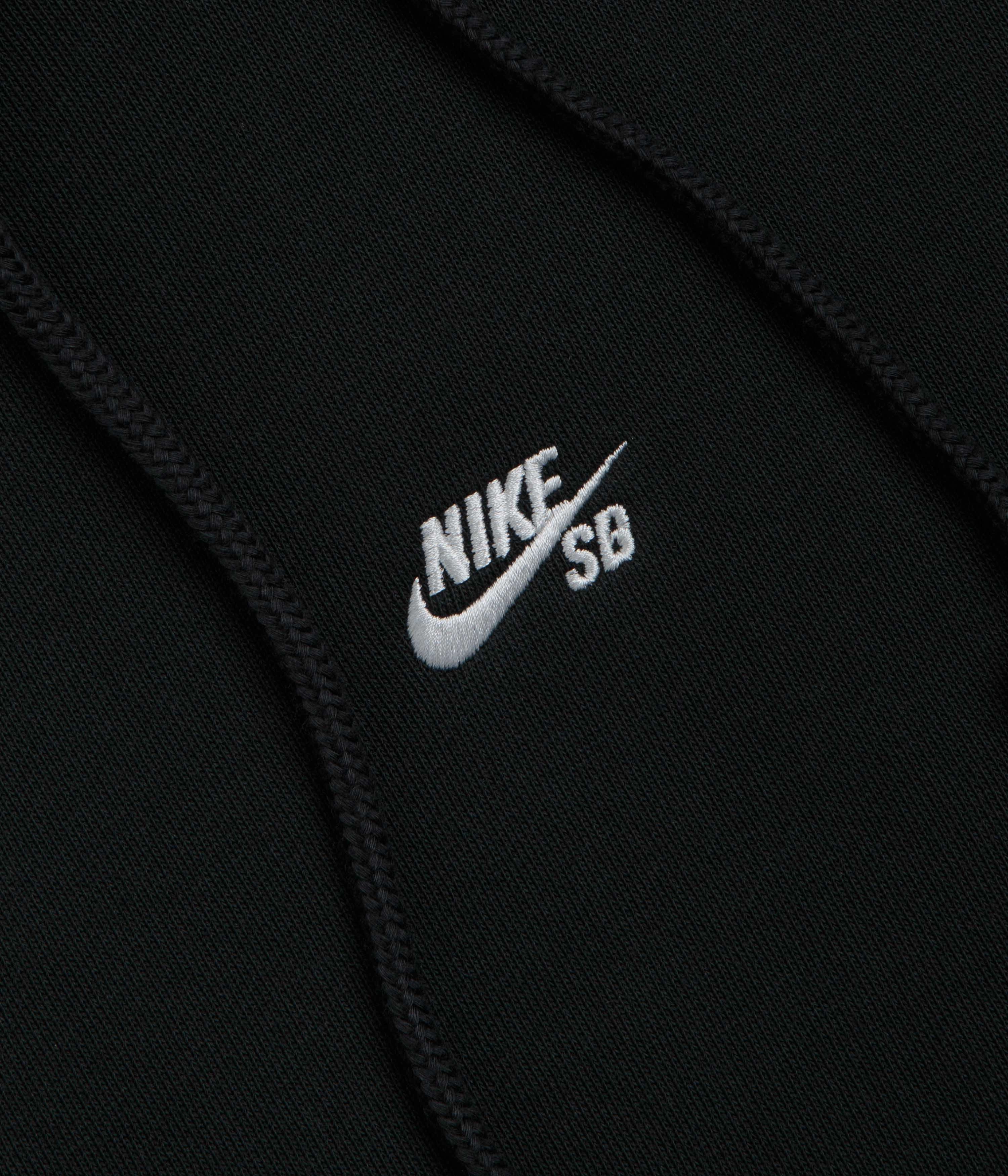 Nike SB Sleeve Graphic Hoodie - Black / White City Edge Lightweight Layer