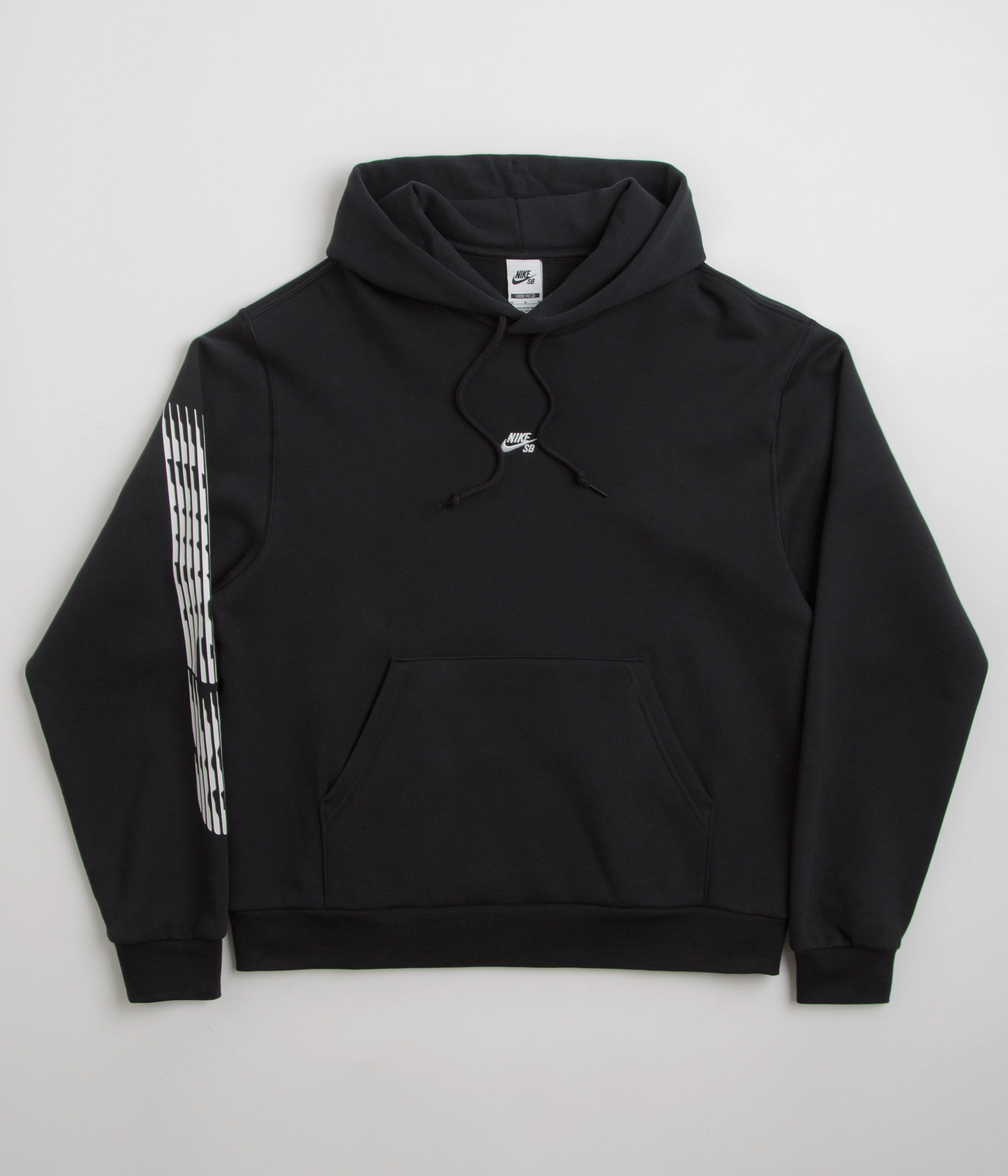 Lion like Nike SB Sleeve Graphic Hoodie - Black / White