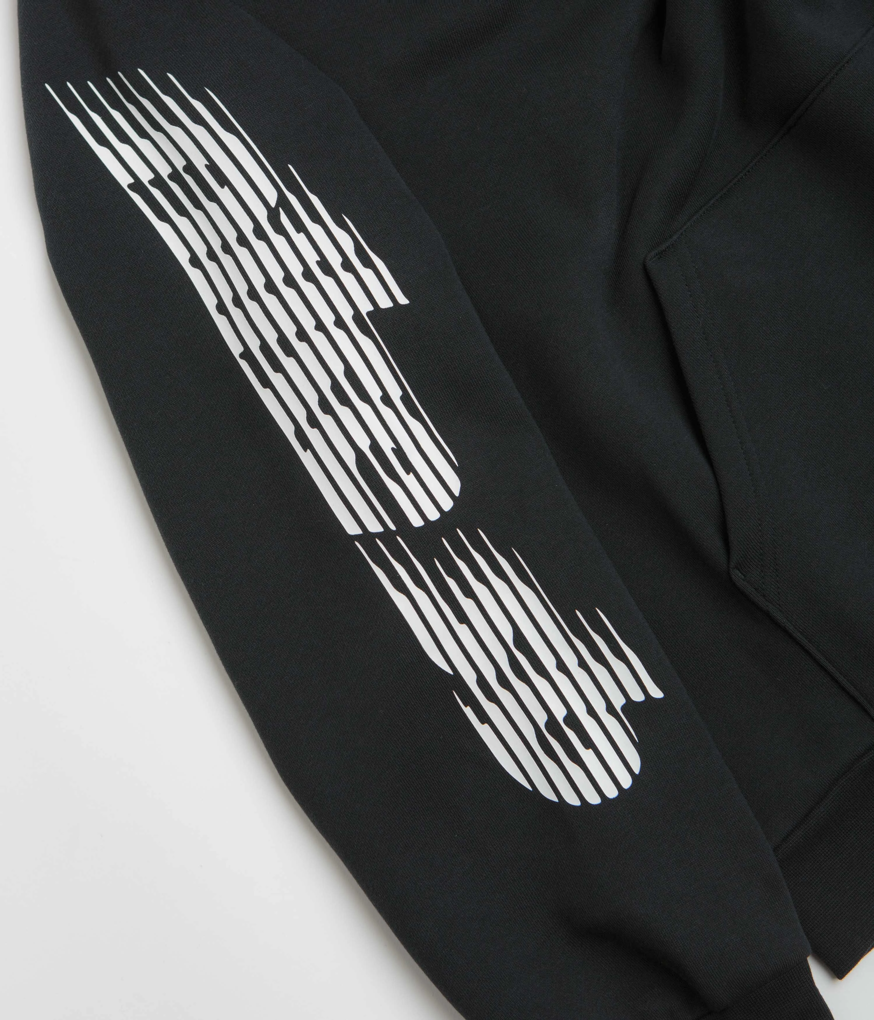 Reinforced Seams quick dry Nike SB Sleeve Graphic Hoodie - Black / White