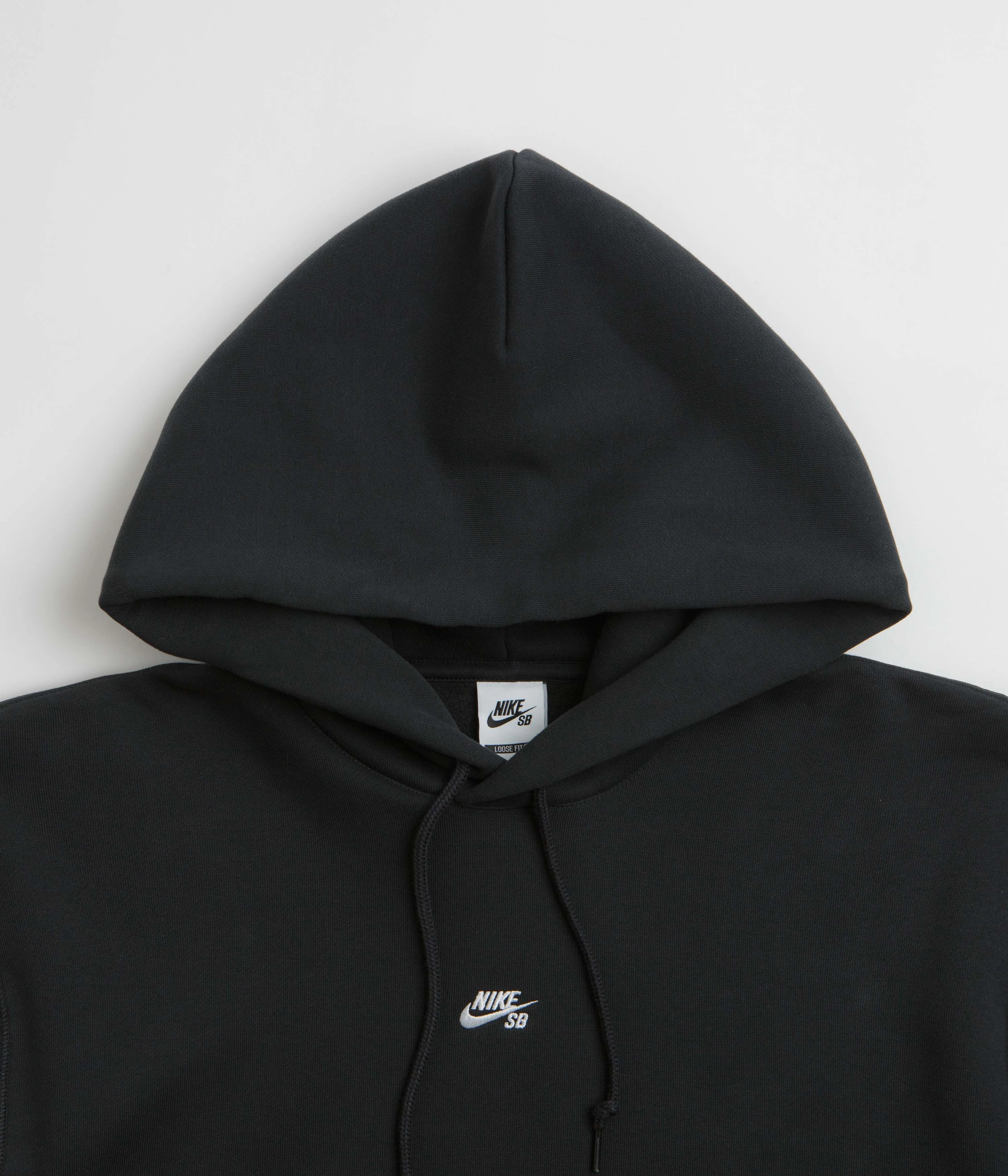 Soft Lining Nike SB Sleeve Graphic Hoodie - Black / White