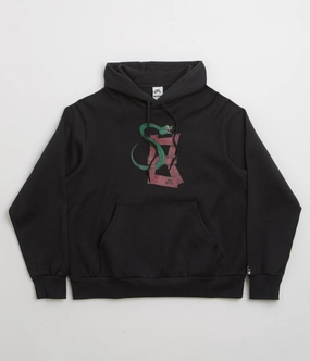 Nike SB Snake Hoodie - Black / White snow holiday