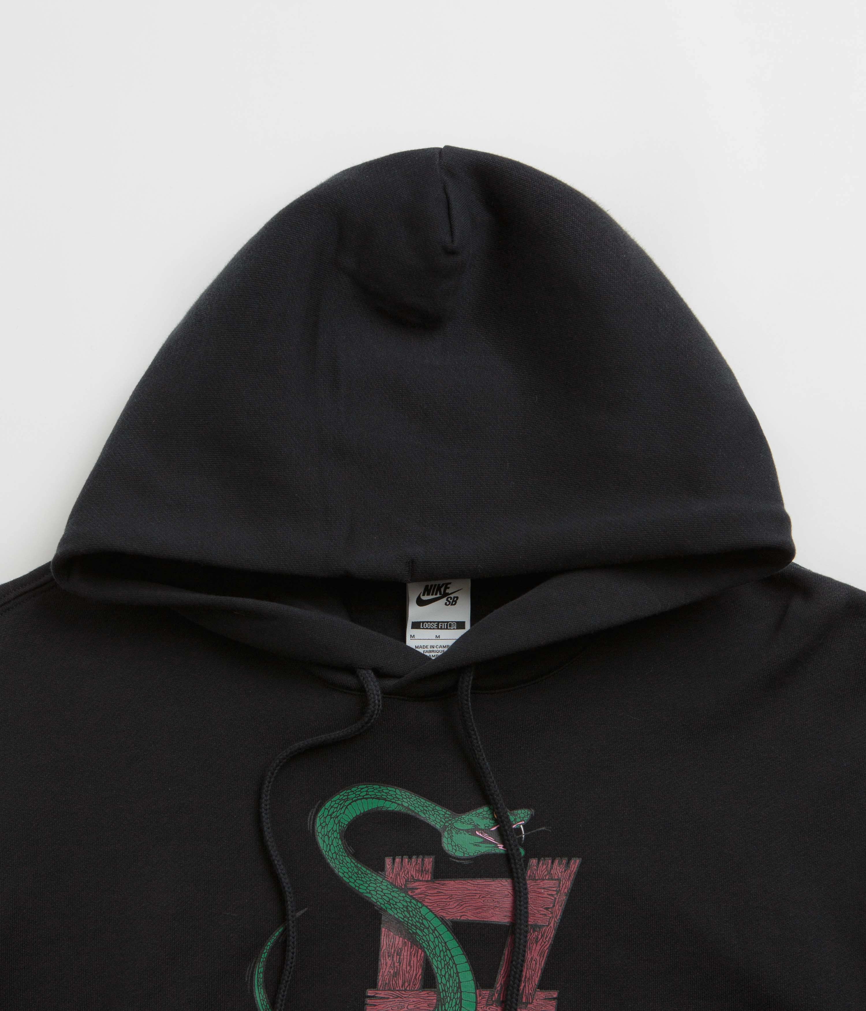 Fish like Nike SB Snake Hoodie - Black / White