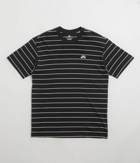 Spring Wear Minimalist Design Nike SB Stripe T-Shirt - Black