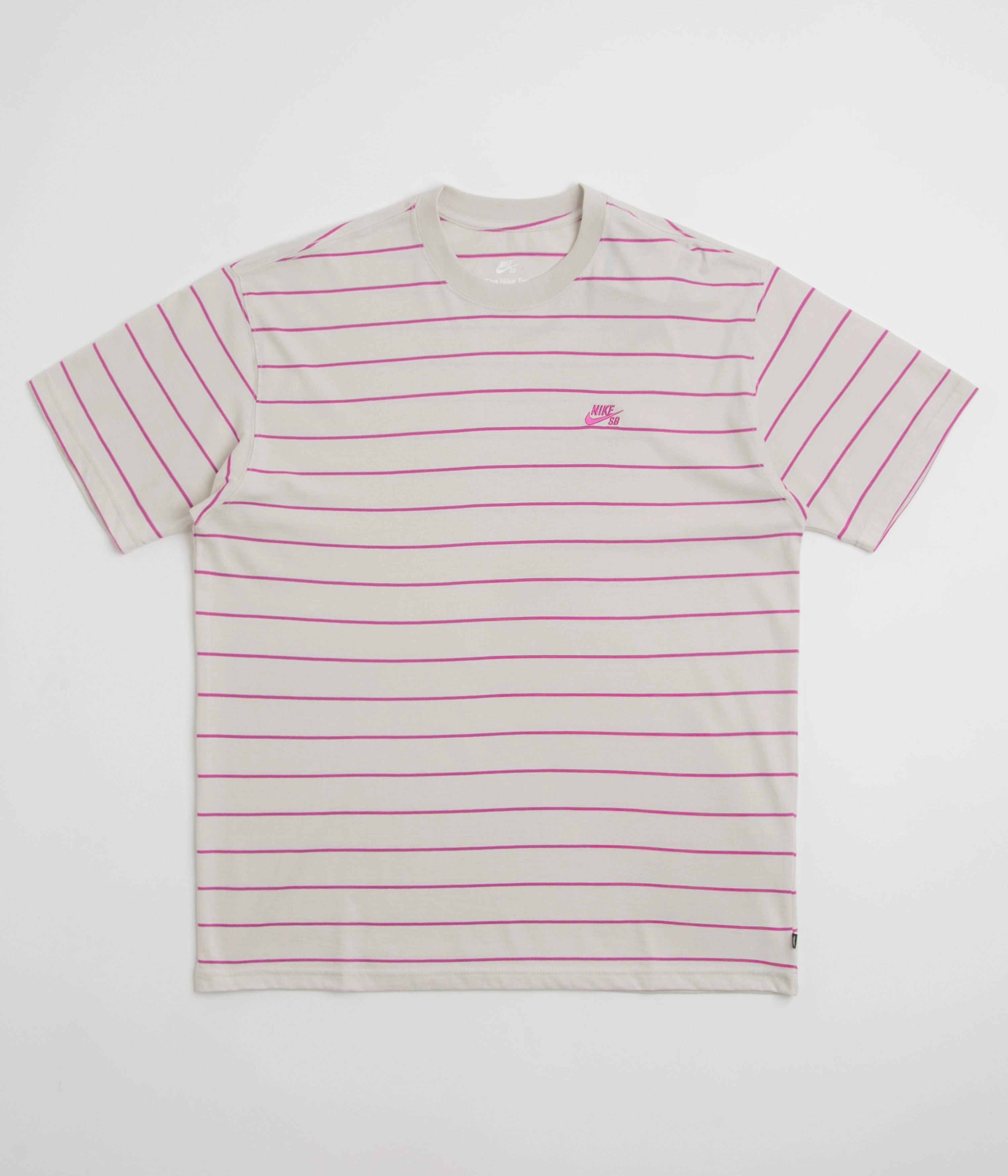 Sleek Layer Nike SB Striped T-Shirt - Light Bone
