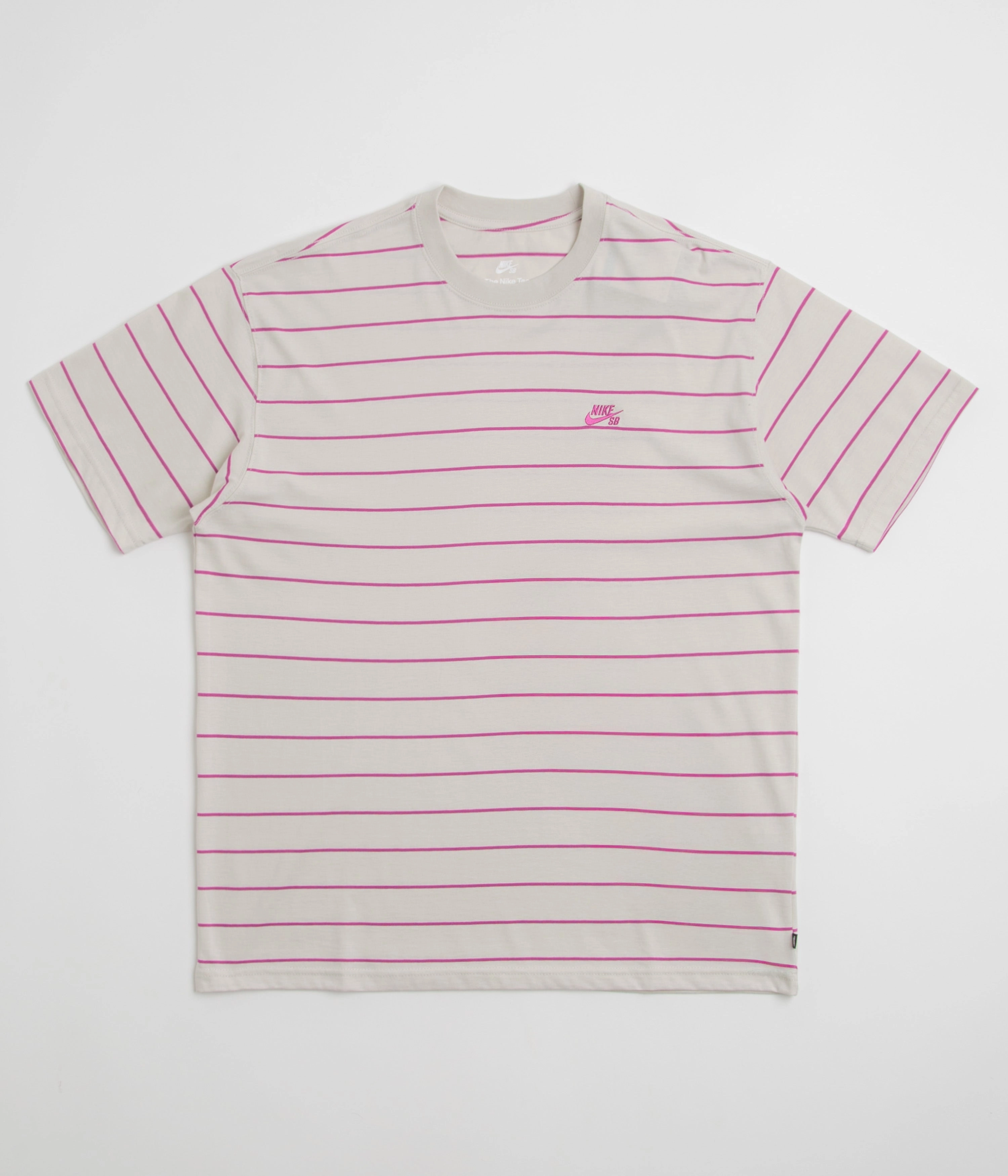 Nike SB Striped T-Shirt - Light Bone theater visit college