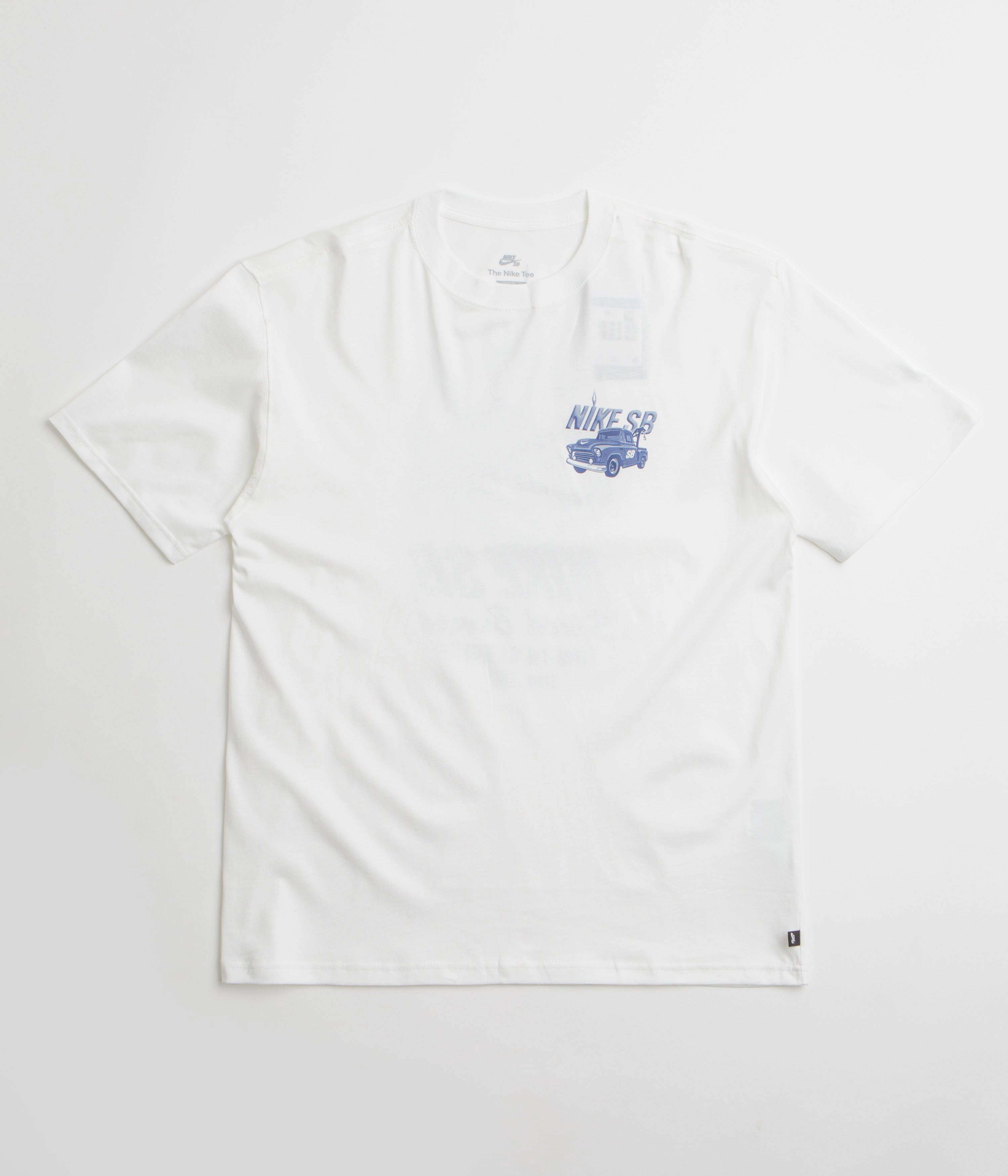 Standard Body Fit Stretchable Knit Nike SB Tow T-Shirt - White