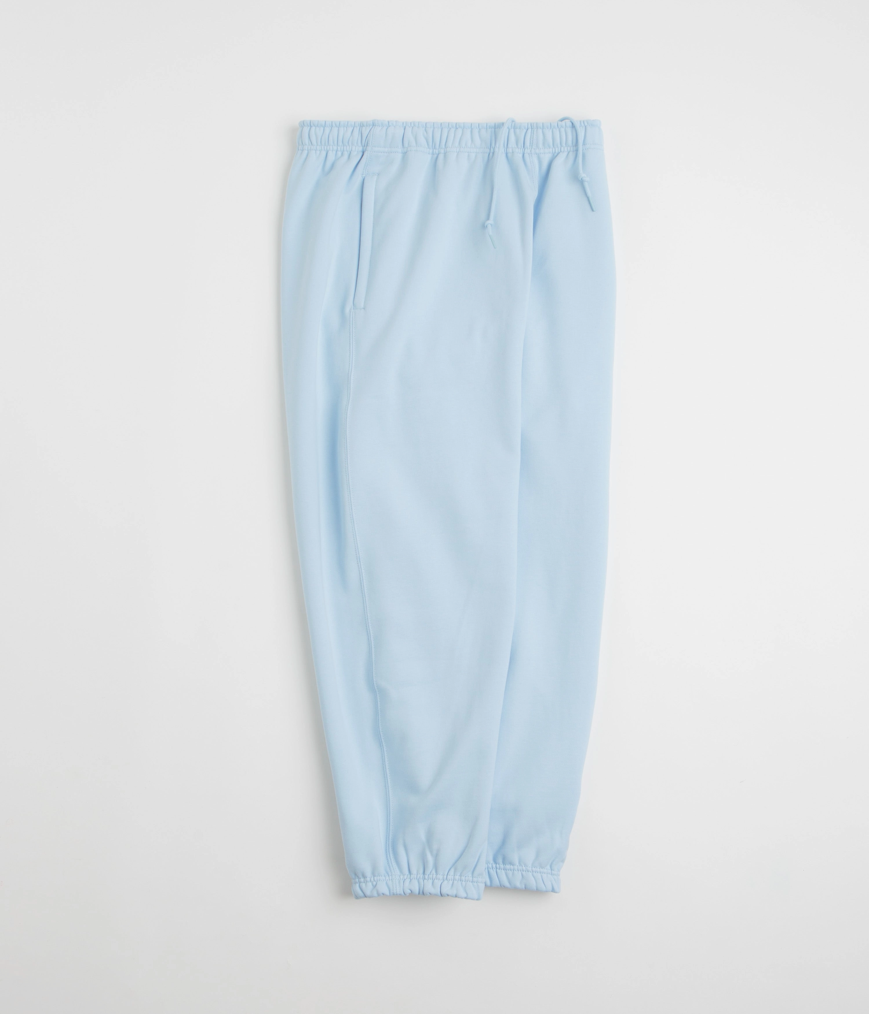 Wardrobe Essential Comfortable Fit Wear Nike Solo Swoosh Cuffed Sweatpants - Celestine Blue / Celestine Blue / White