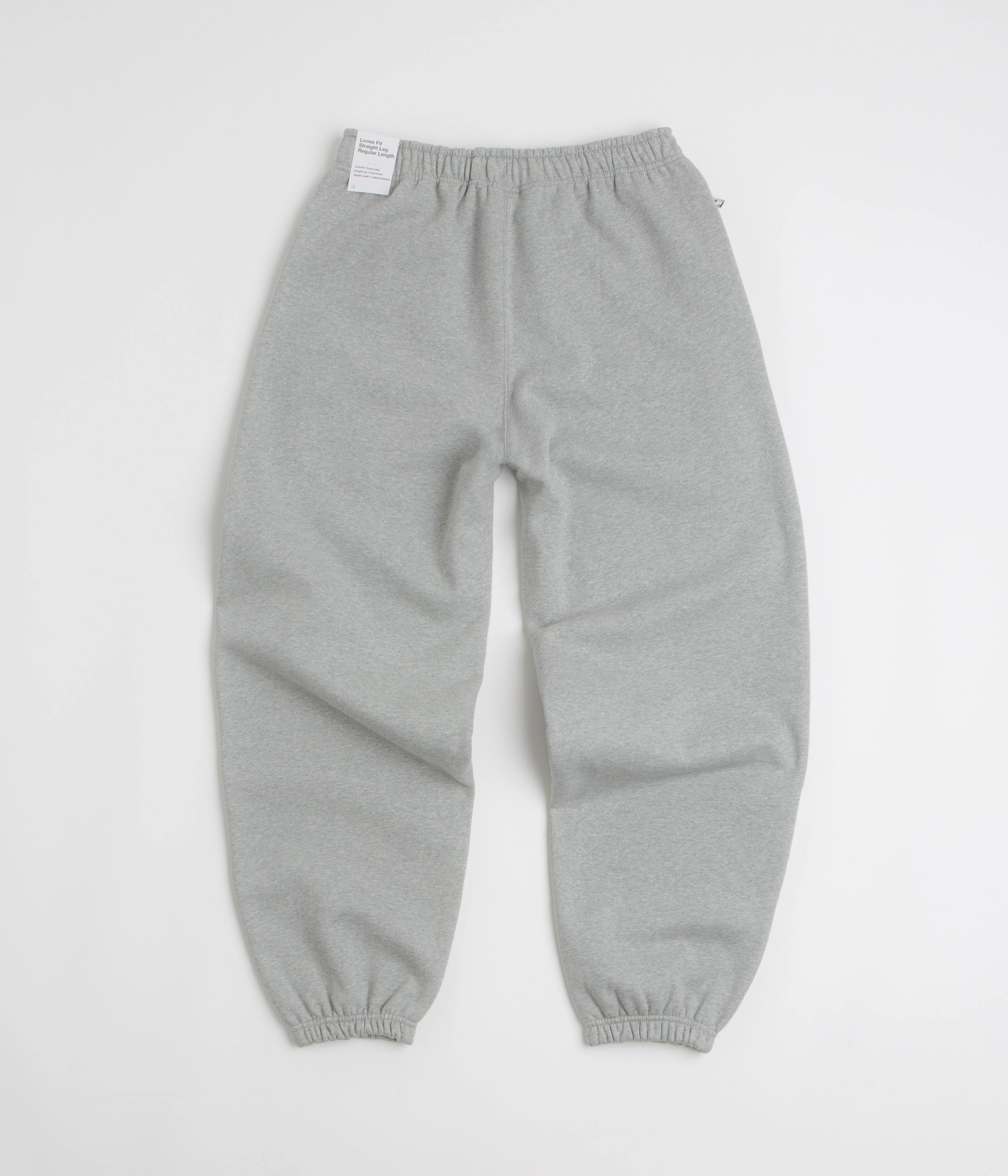 Nike Solo Swoosh Cuffed Sweatpants - Dark Grey Heather / Light Smoke Grey / White Everyday Wear Zip-off legs