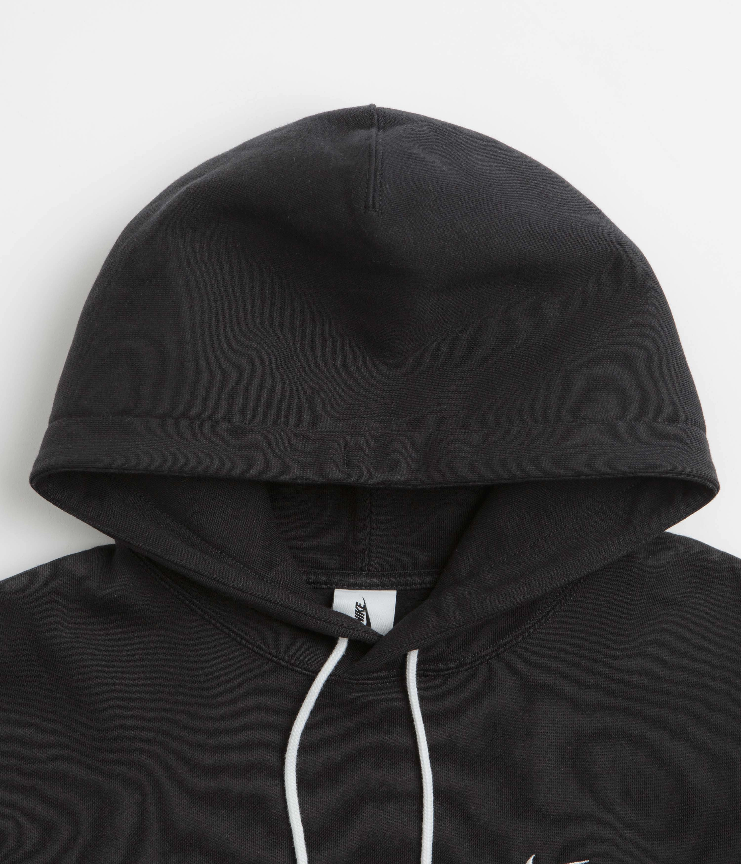 Nike Solo Swoosh Hoodie - Black / White Fresh Vibe Night Out Look