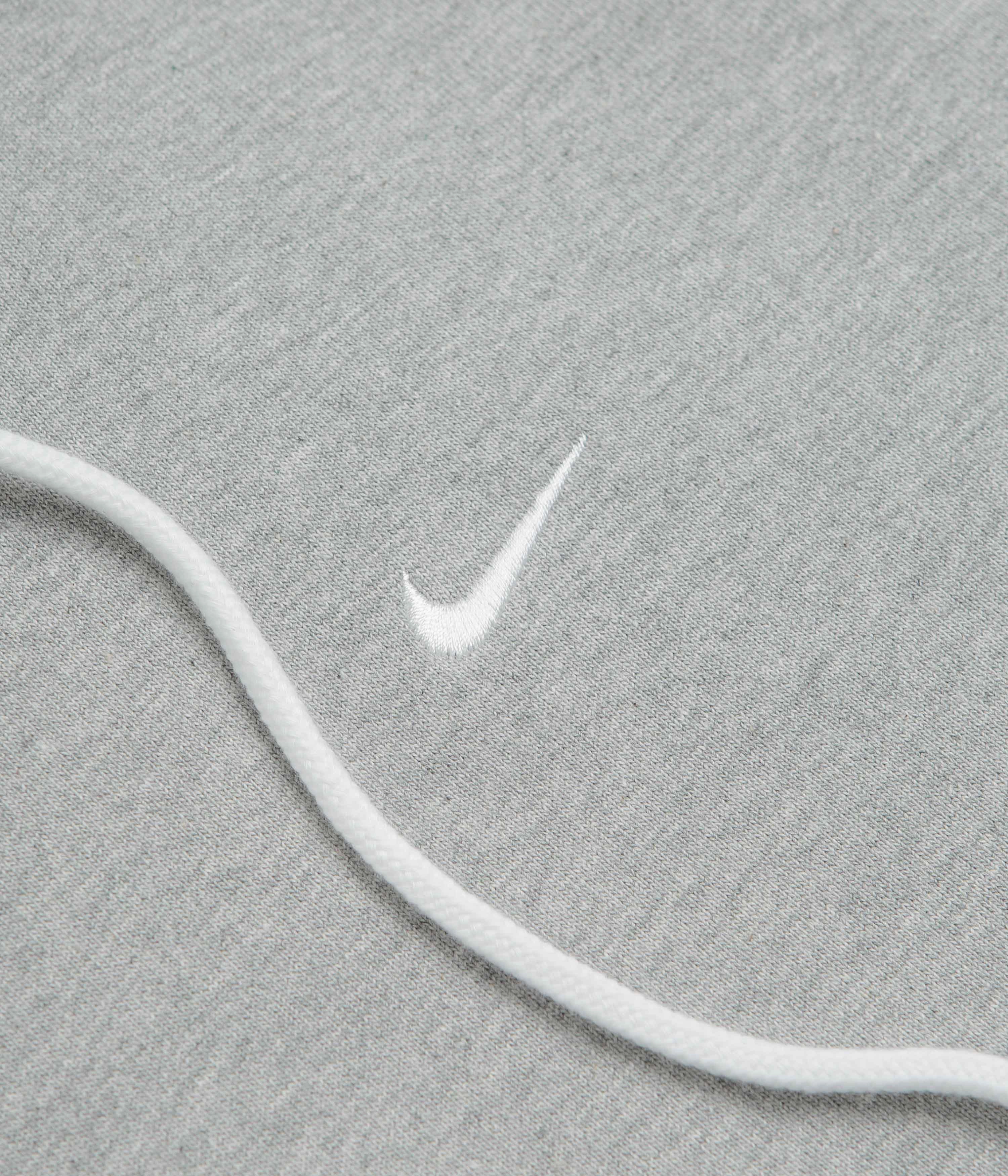 youth choice Mode Feel Nike Solo Swoosh Hoodie - Dark Grey Heather / White