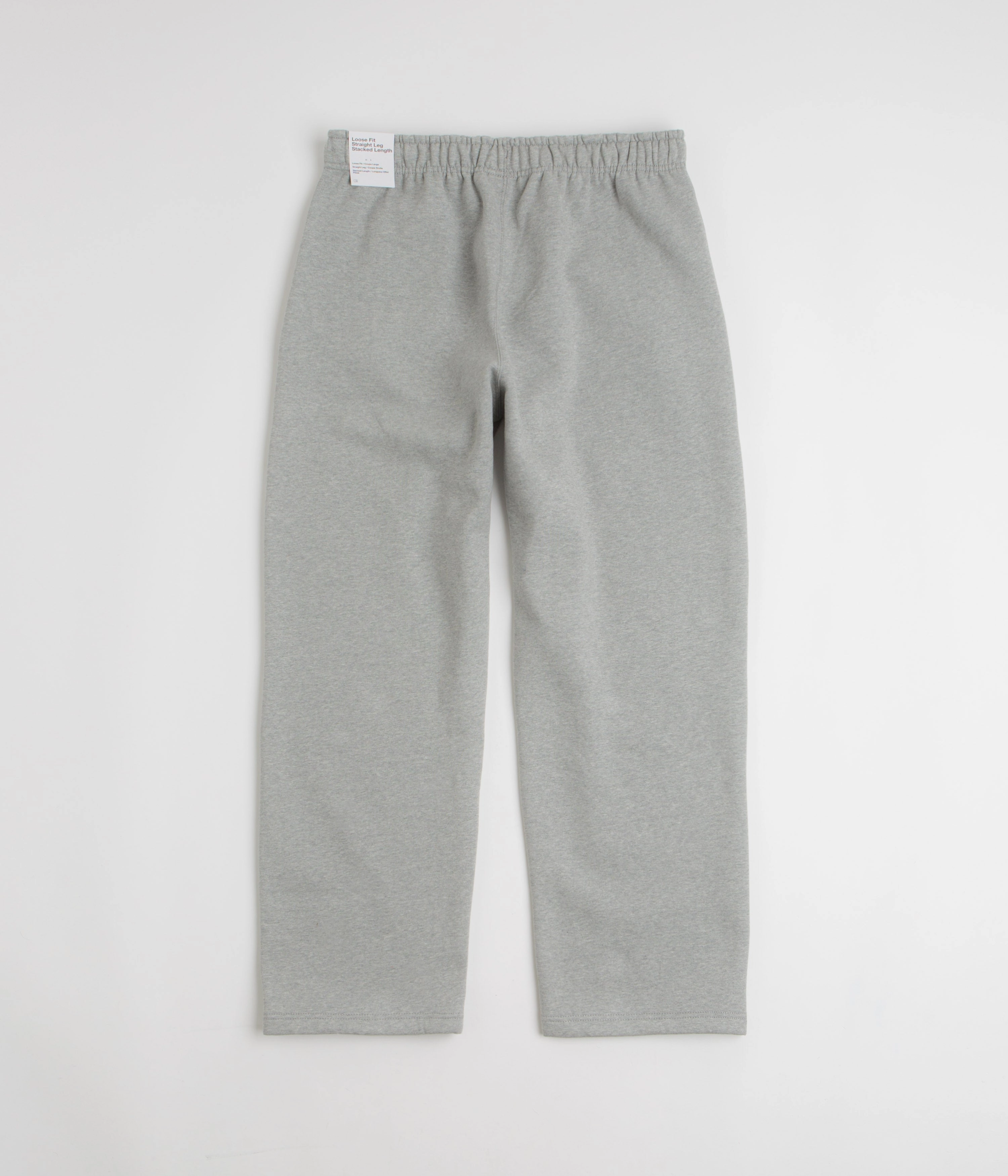 Nike Solo Swoosh Open Hem Sweatpants - Dark Grey Heather / Light Smoke Grey / White Light Reflective Details