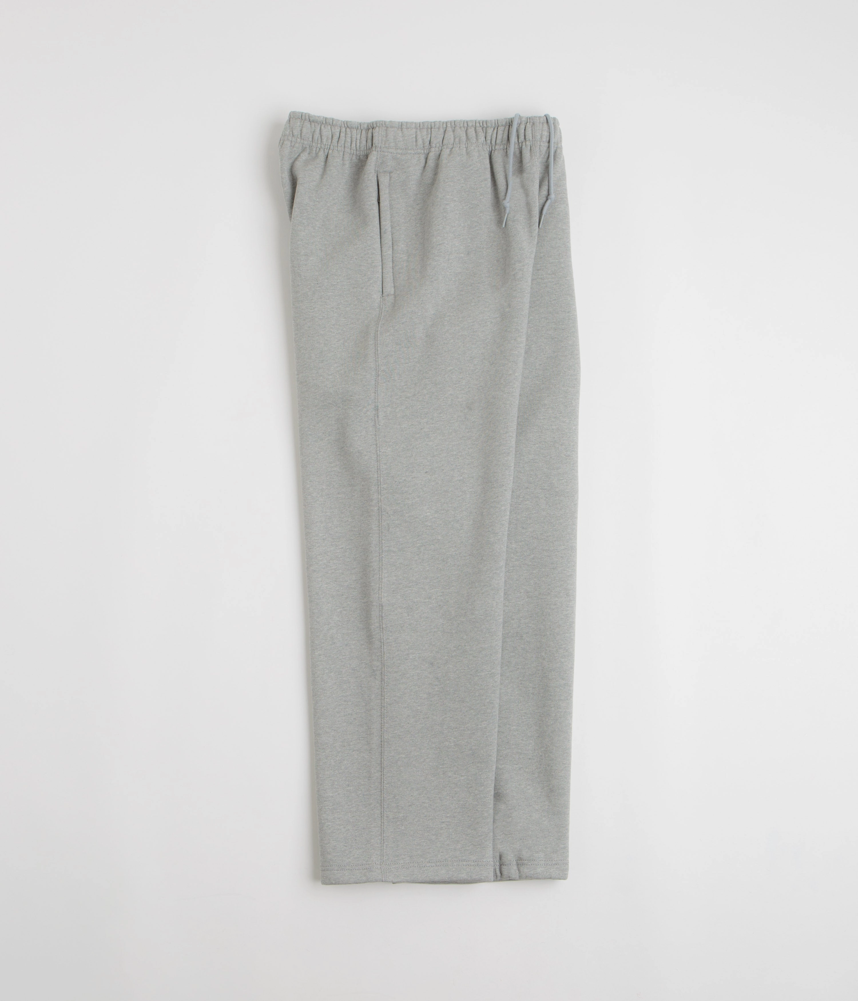 ThermalRegulatingLining Nike Solo Swoosh Open Hem Sweatpants - Dark Grey Heather / Light Smoke Grey / White