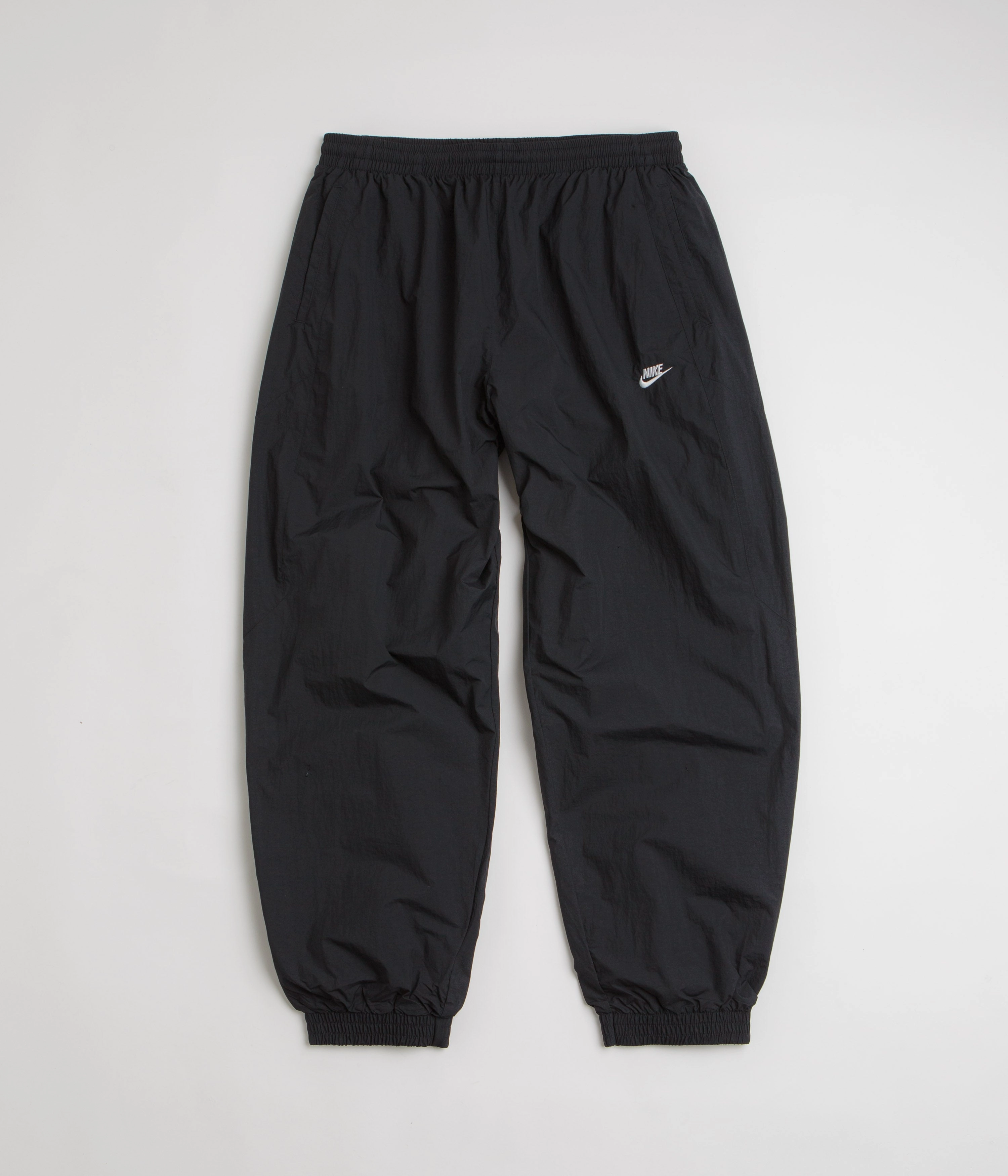 Nike Woven Track Pants - Black / White Refined fit Stretch Motion