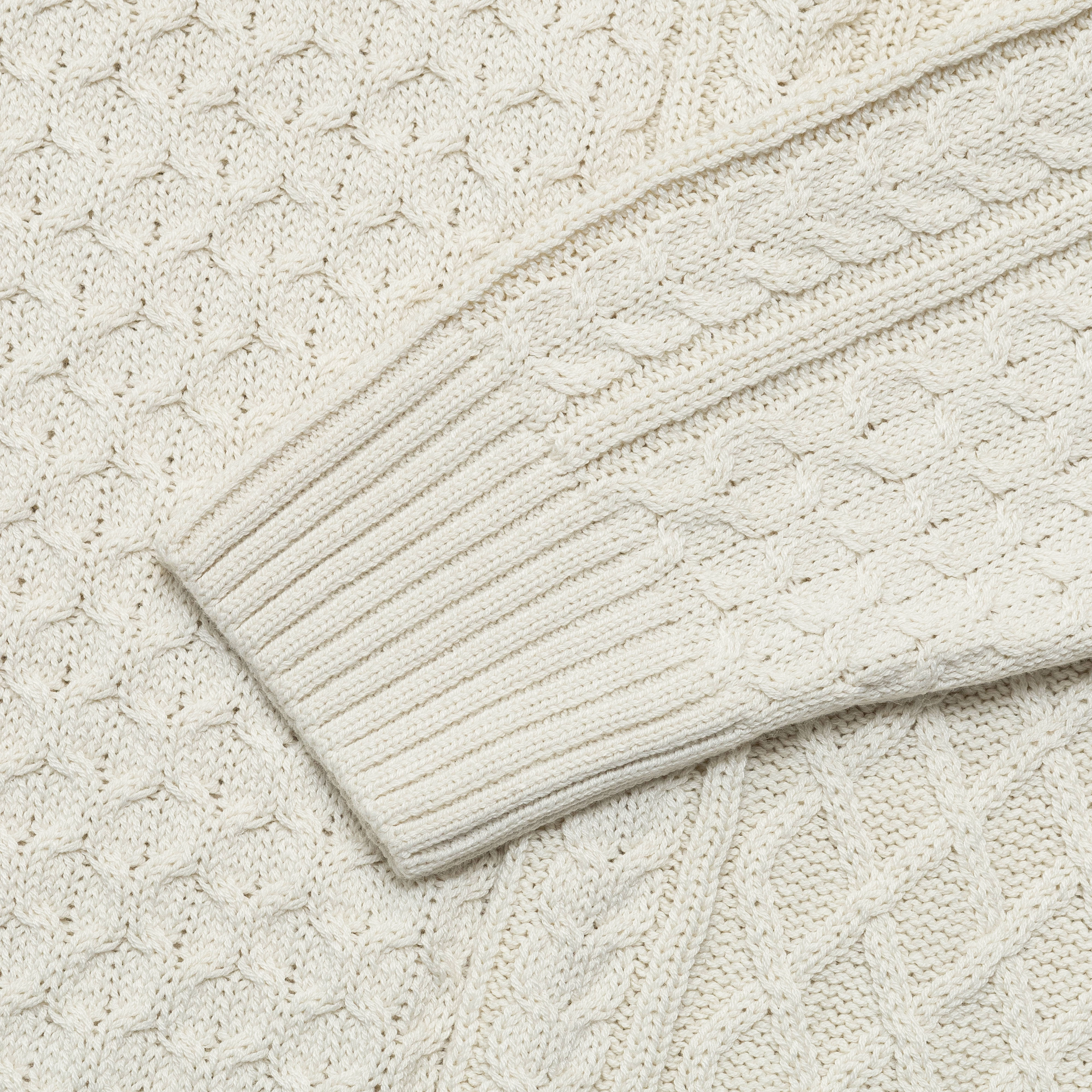 Classic Ready NikeLab Cable Knit Turtleneck Sweater - Light Bone