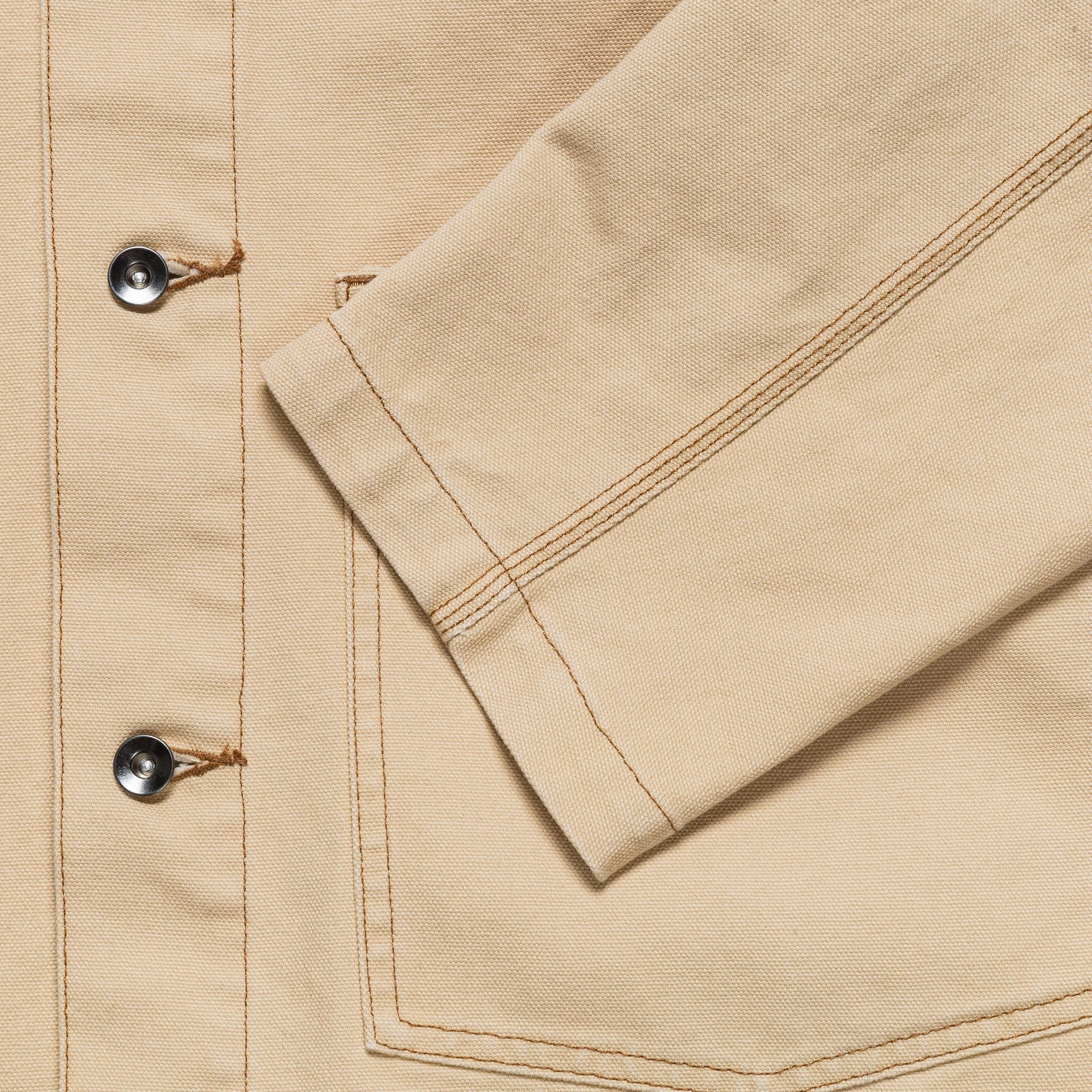 Flex Fit Design Mid Length NL Chore Coat - Sesame