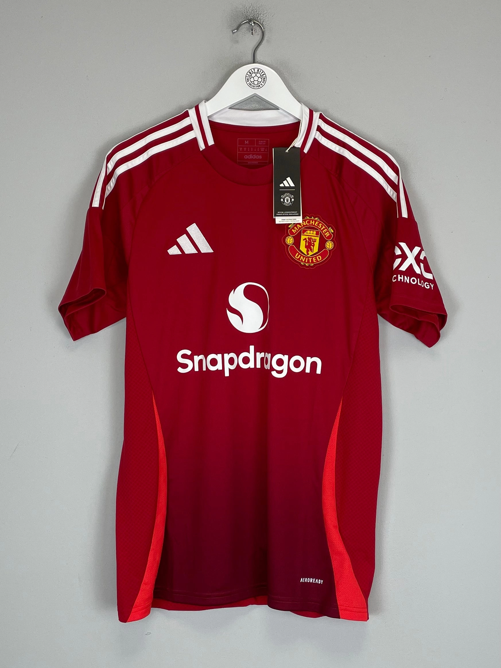 Double Stitched Edges Stretch Lines 2024/25 Manchester United *BNWT* Home Shirt (Multiple) Adidas