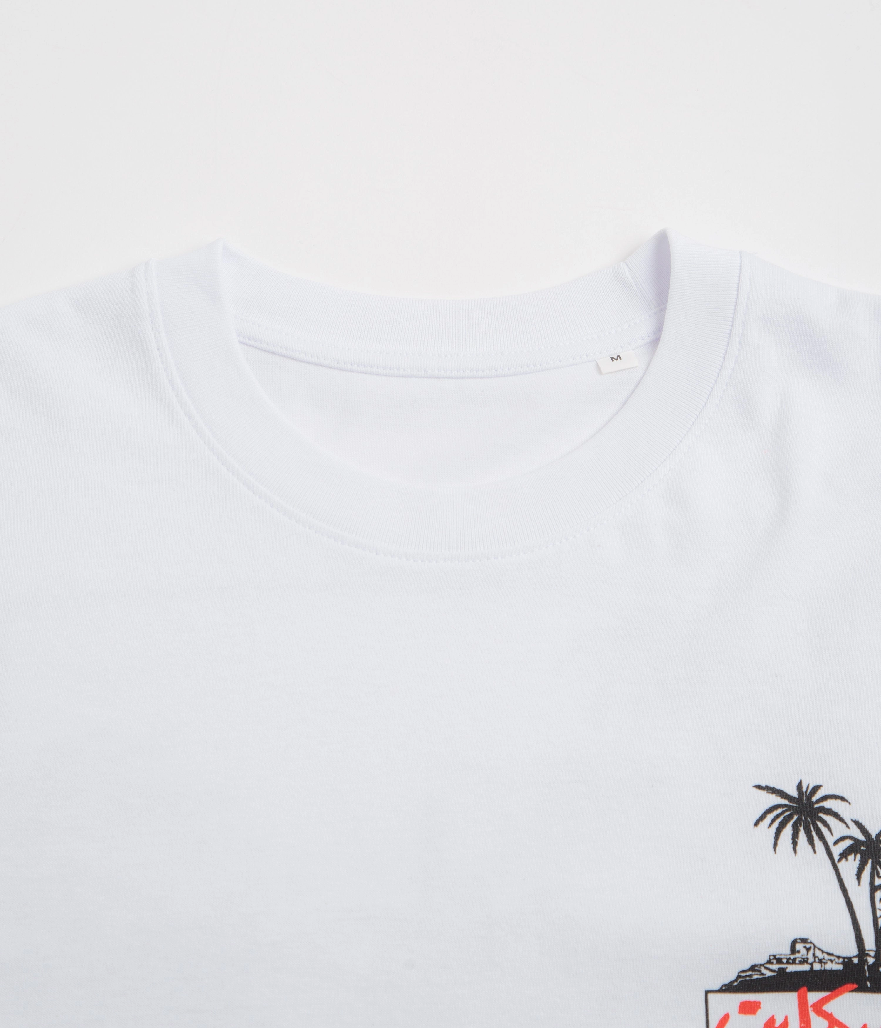 SkatePal Palms T-Shirt - White Classic Comfort