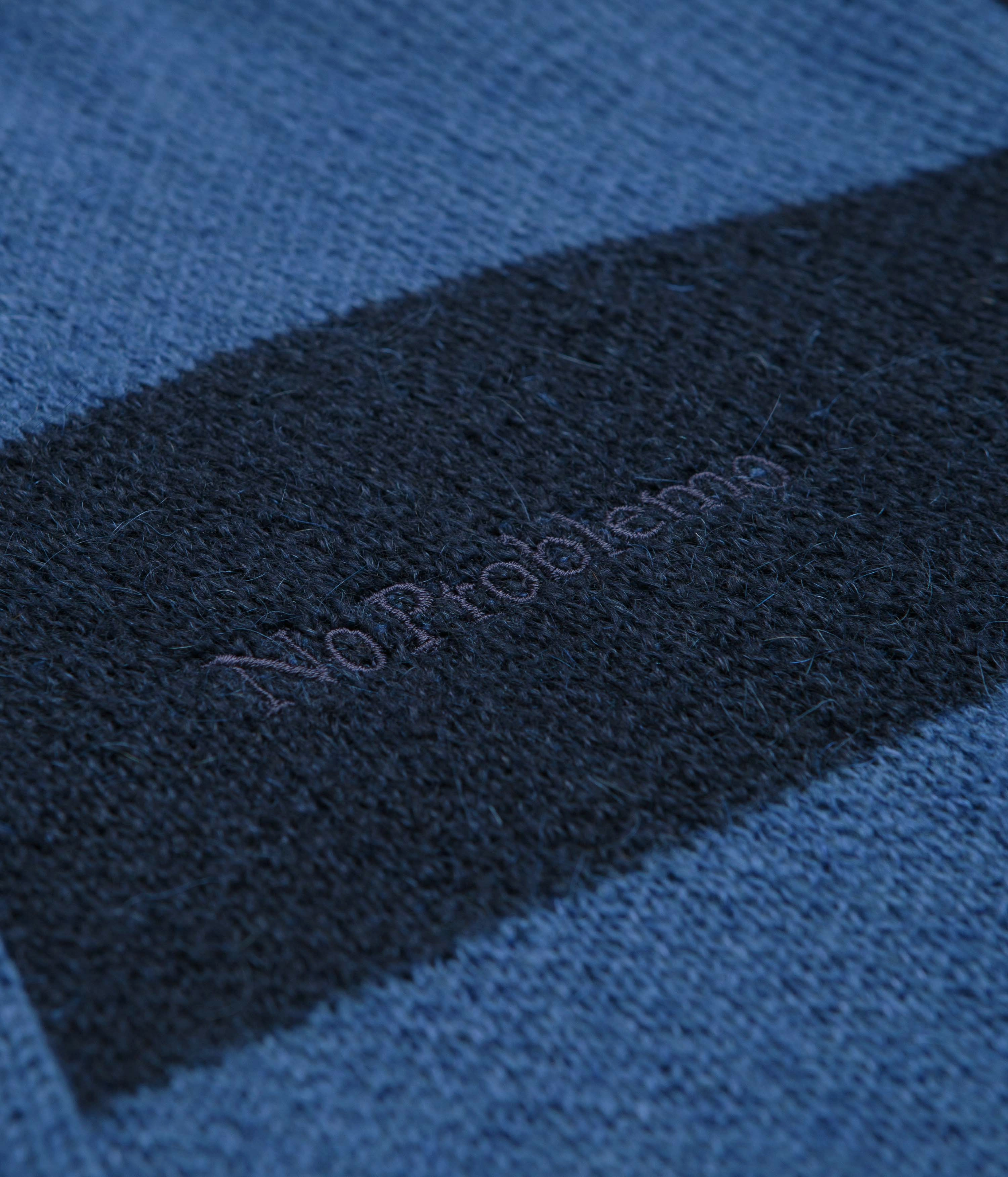 Functional Style No Problemo Striped Mohair Oversized Cardigan - Blue Multi