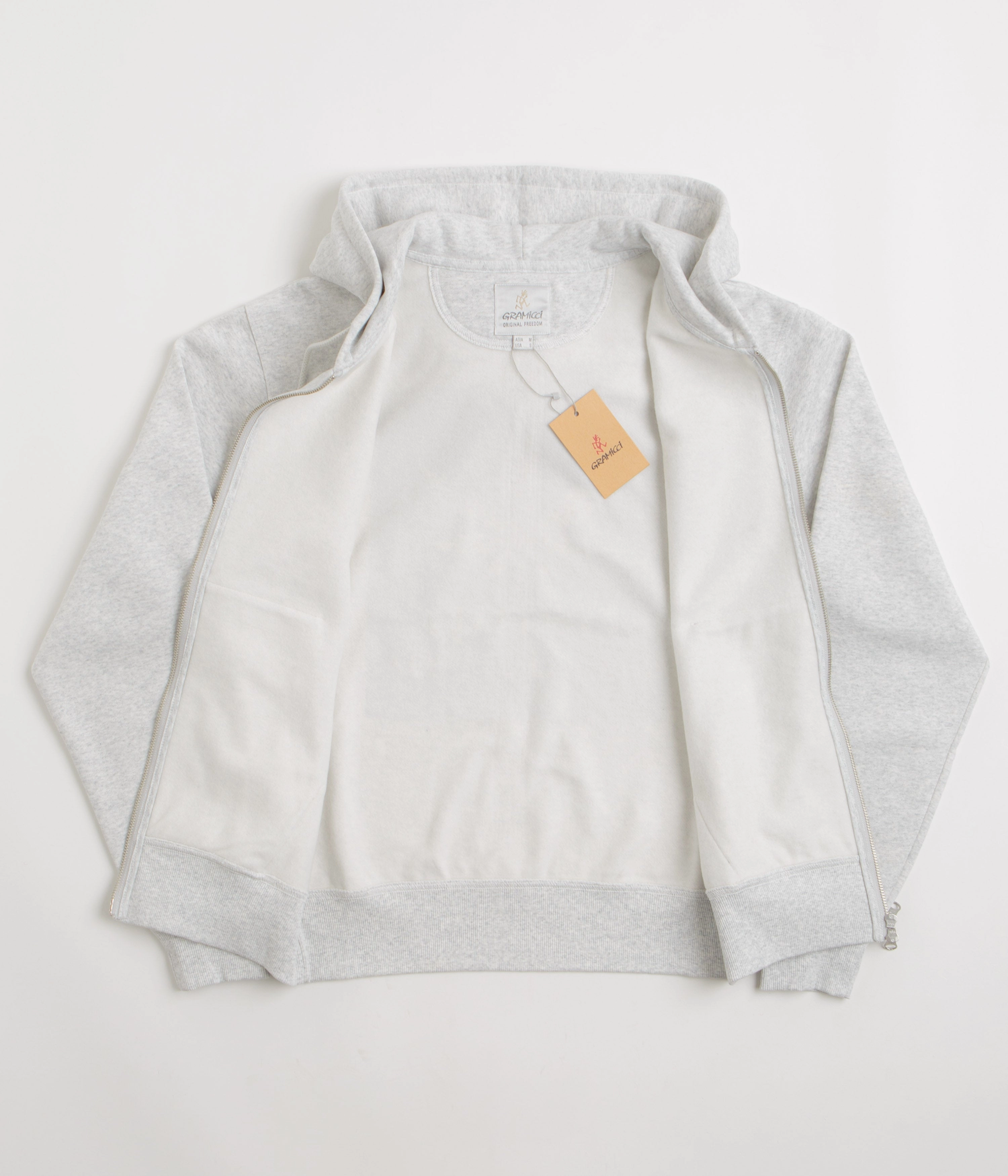 Gramicci Hemp Full Zip Hoodie - Heather Ash Festival wear