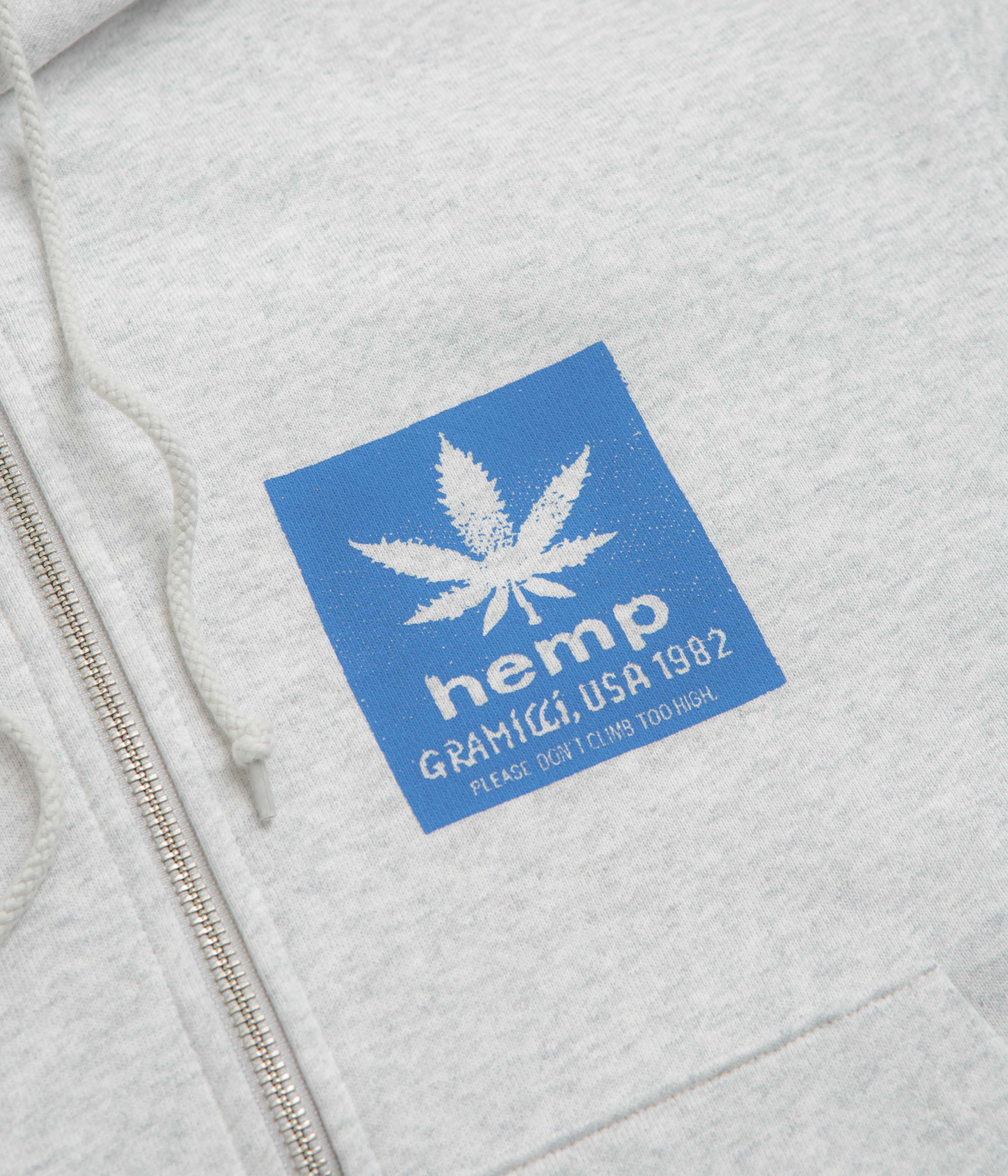 Gramicci Hemp Full Zip Hoodie - Heather Ash Minimalist Lifestyle Street Feel