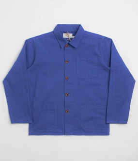 Uskees 3001 Buttoned Overshirt - Ultra Blue Reward Project