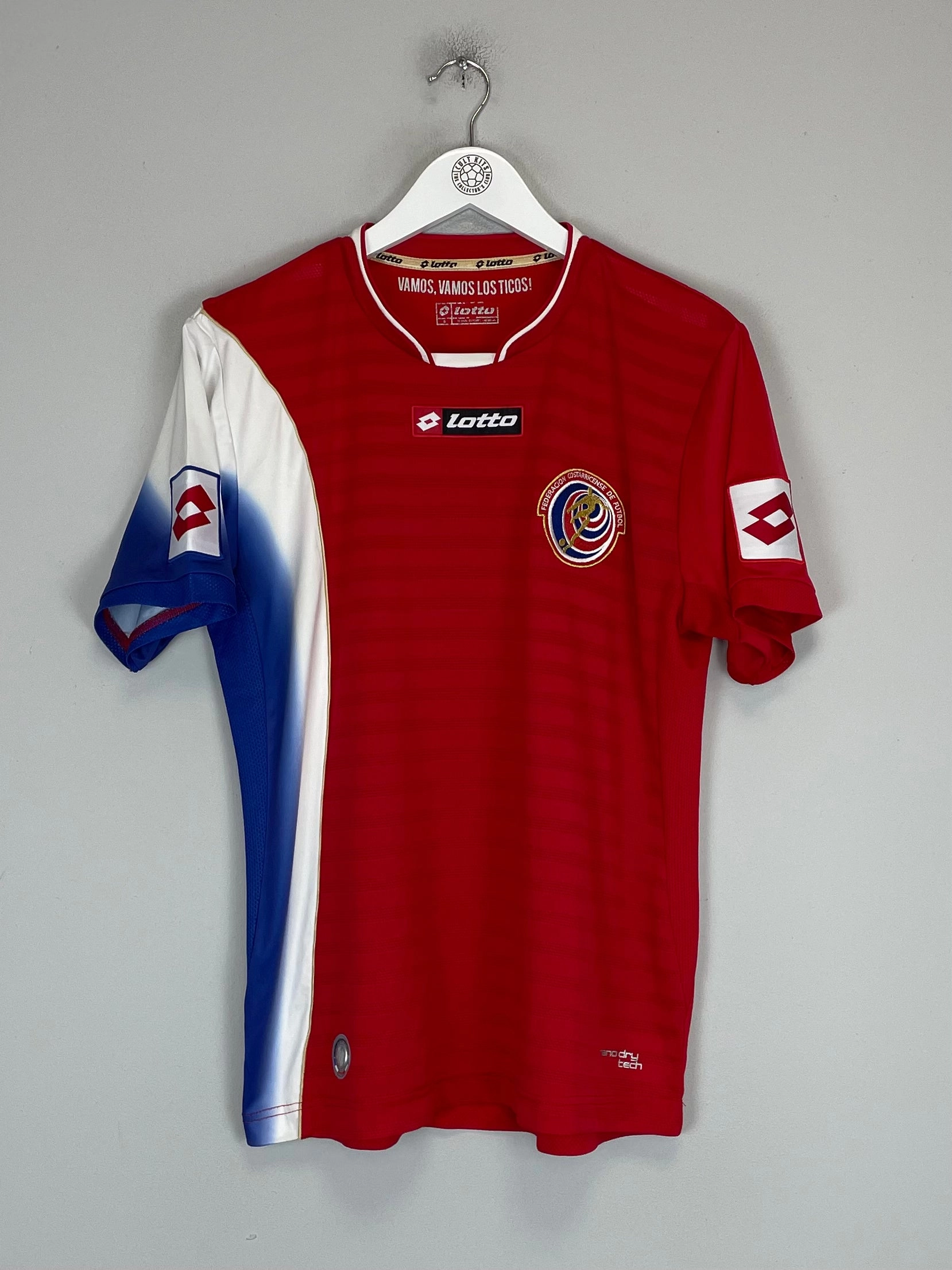 Stretchable Ribbed Collar Ultra light 2012/13 COSTA RICA HOME SHIRT (S) LOTTO