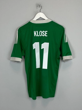 2012/13 GERMANY KLOSE #11 AWAY SHIRT (M) ADIDAS Fitted Layer