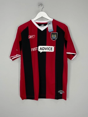 2003/04 Manchester City *BNWT* Away Shirt (M) Reebok Ventilated Side Gussets