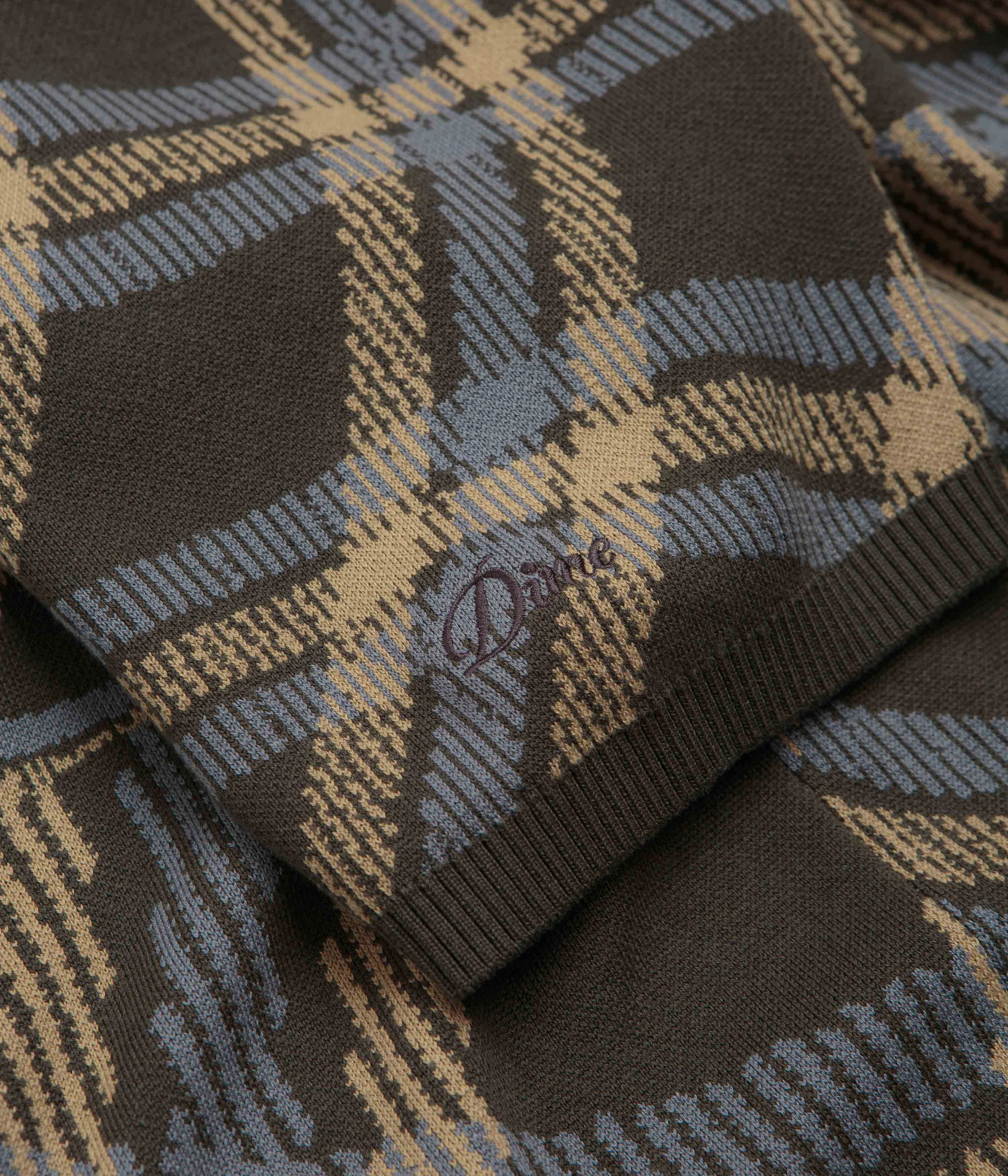 Dime Antique Polo Shirt - Brown Multi Soft Material