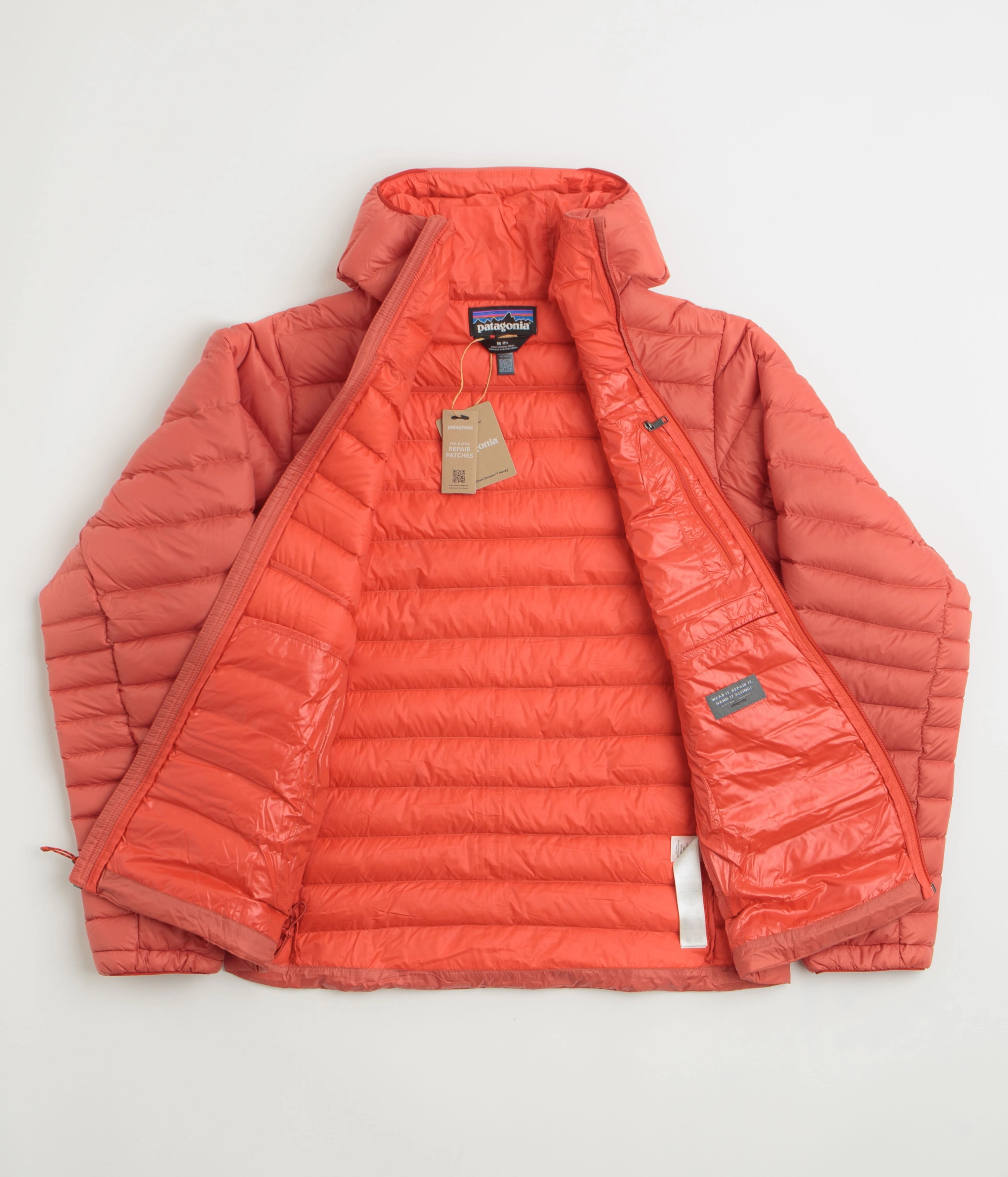 Warm Exterior half-zip Patagonia Down Sweater Hoodie Jacket - Amanita Red