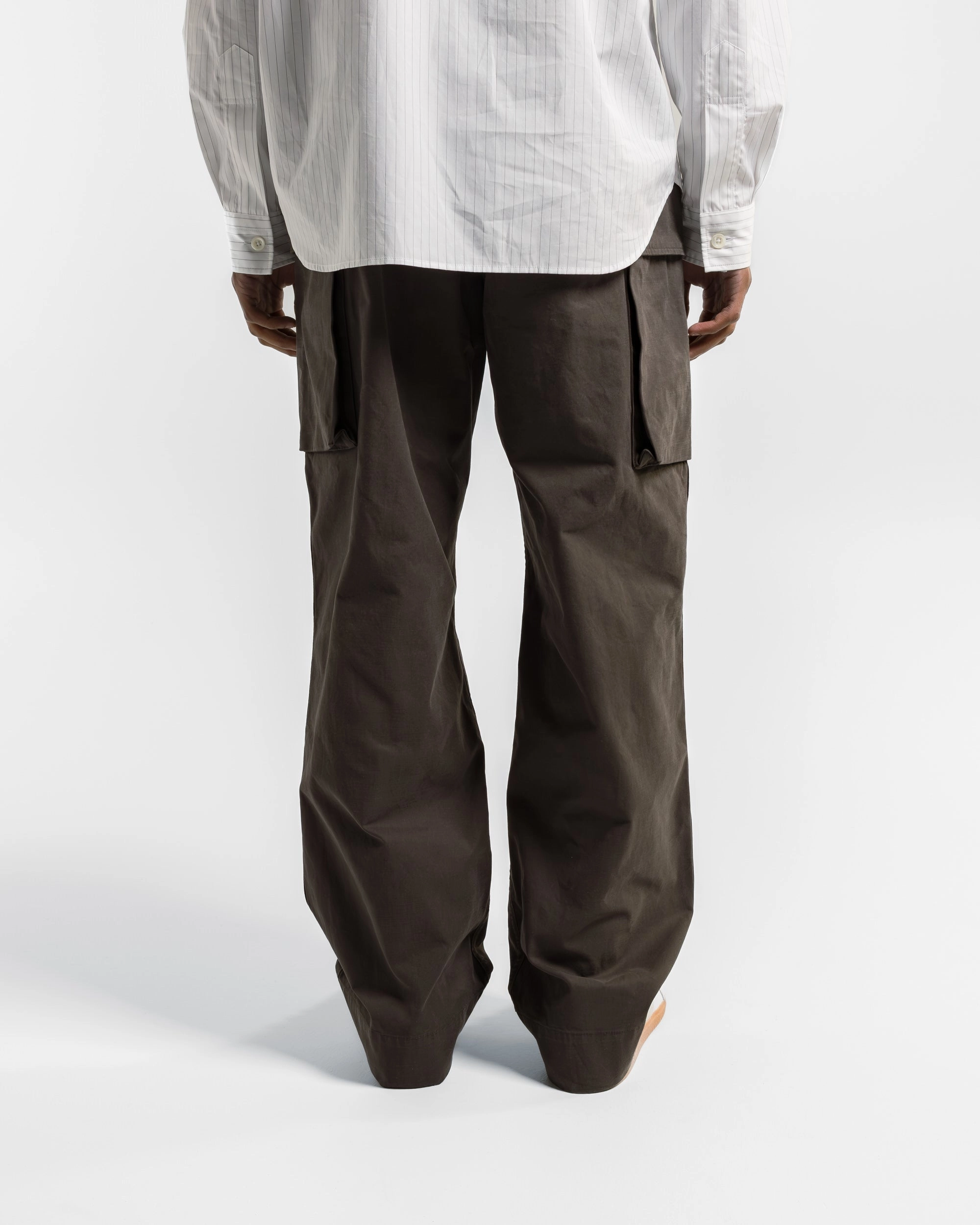 Cargo Pocket Trousers - Ebony Plain Cotton Drill Outdoor Comfort All Day Comfort