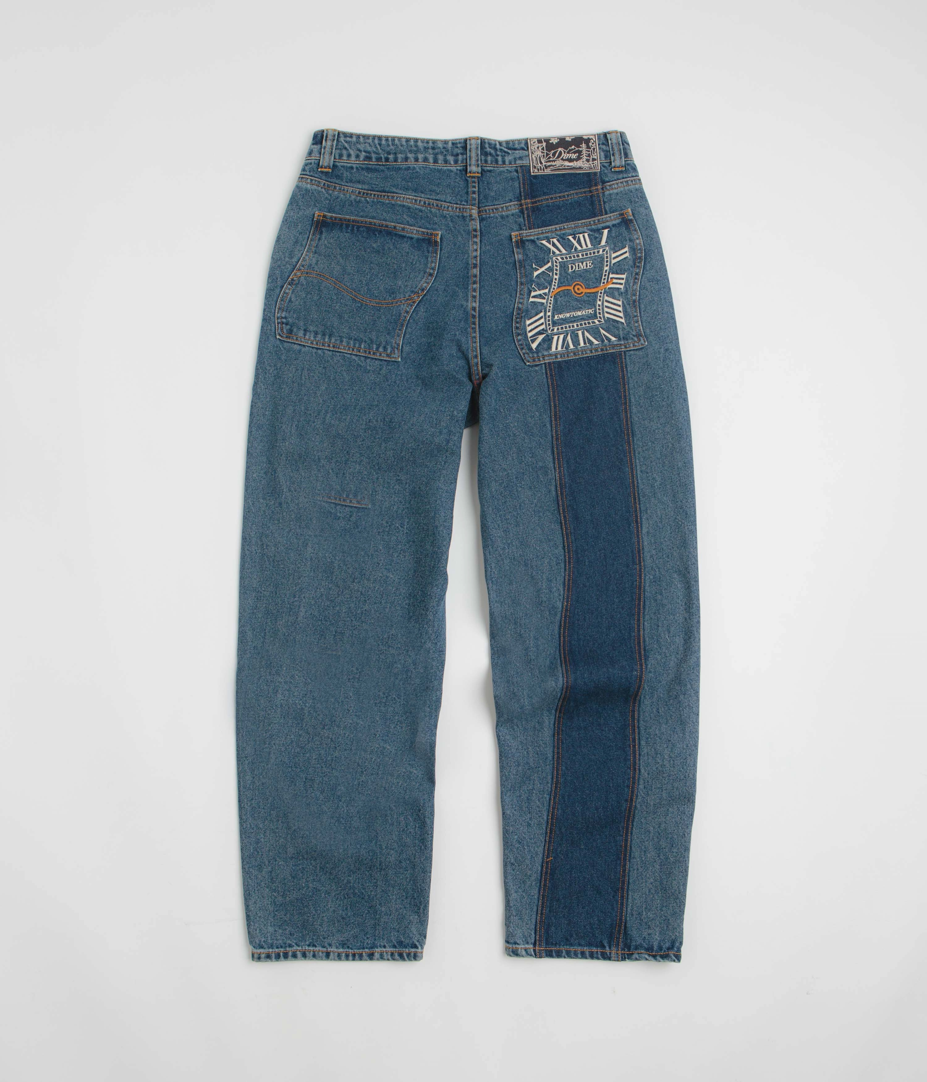HiddenDrawcord Dime Baggy Denim Pants - Knowtomatic Blue