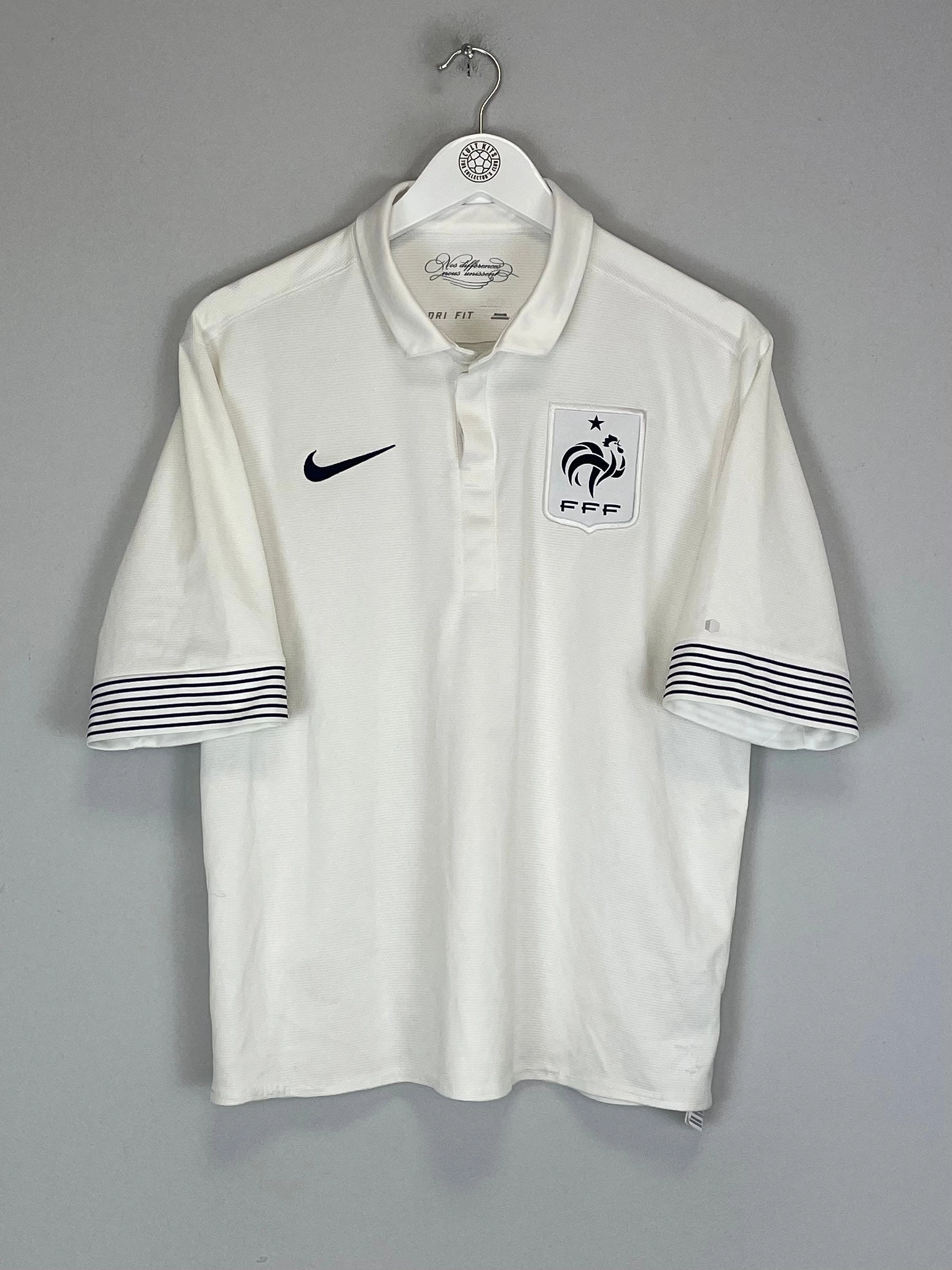 2012/13 FRANCE AWAY SHIRT (M) NIKE Mesh Panel Ventilation Temperature Regulating Material