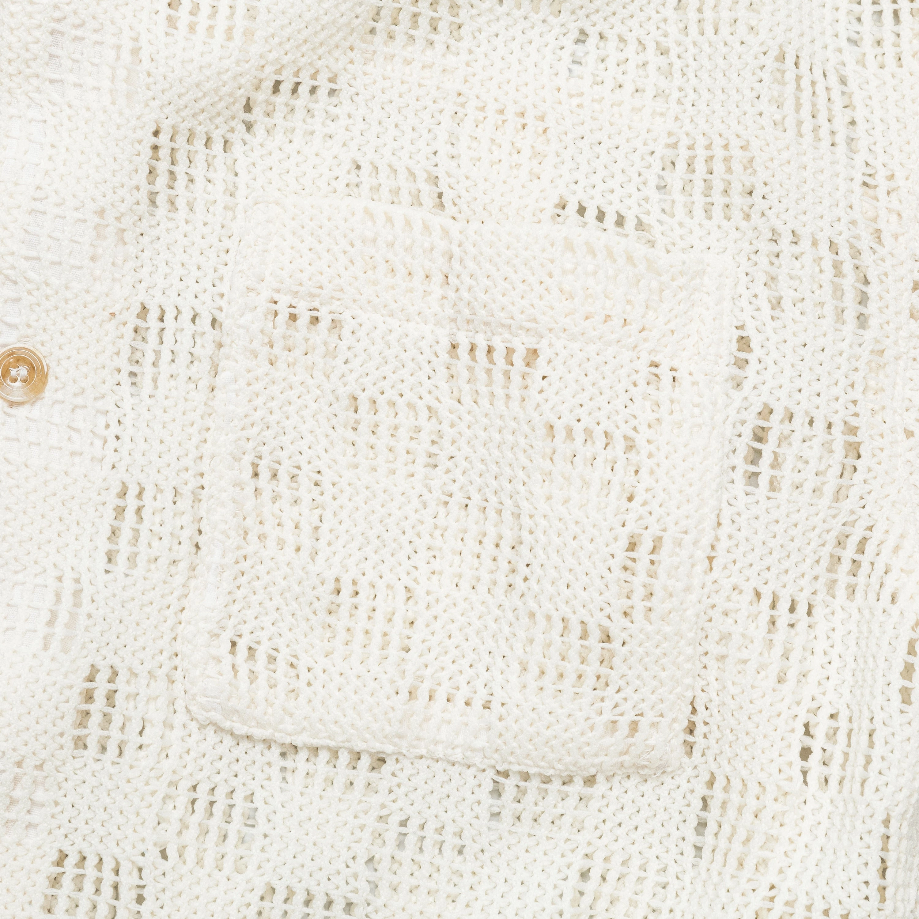 Letto Knitted SS Shirt - Ecru Winter Fashion Neutral Toned Stitching