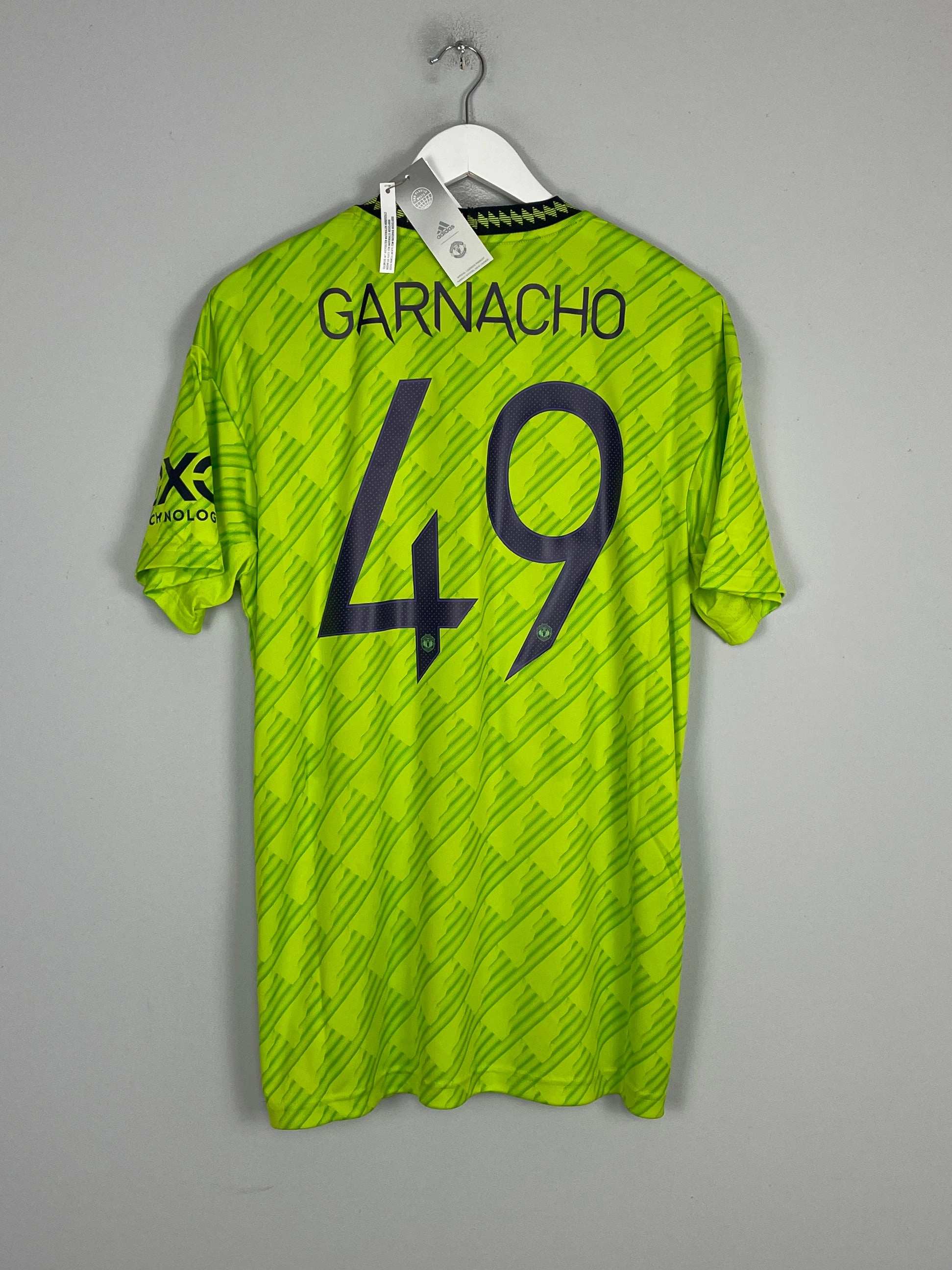 2022/23 Manchester United Garnacho #49 *BNWT* Third Shirt (Multiple Sizes) Adidas Eco Friendly Dye