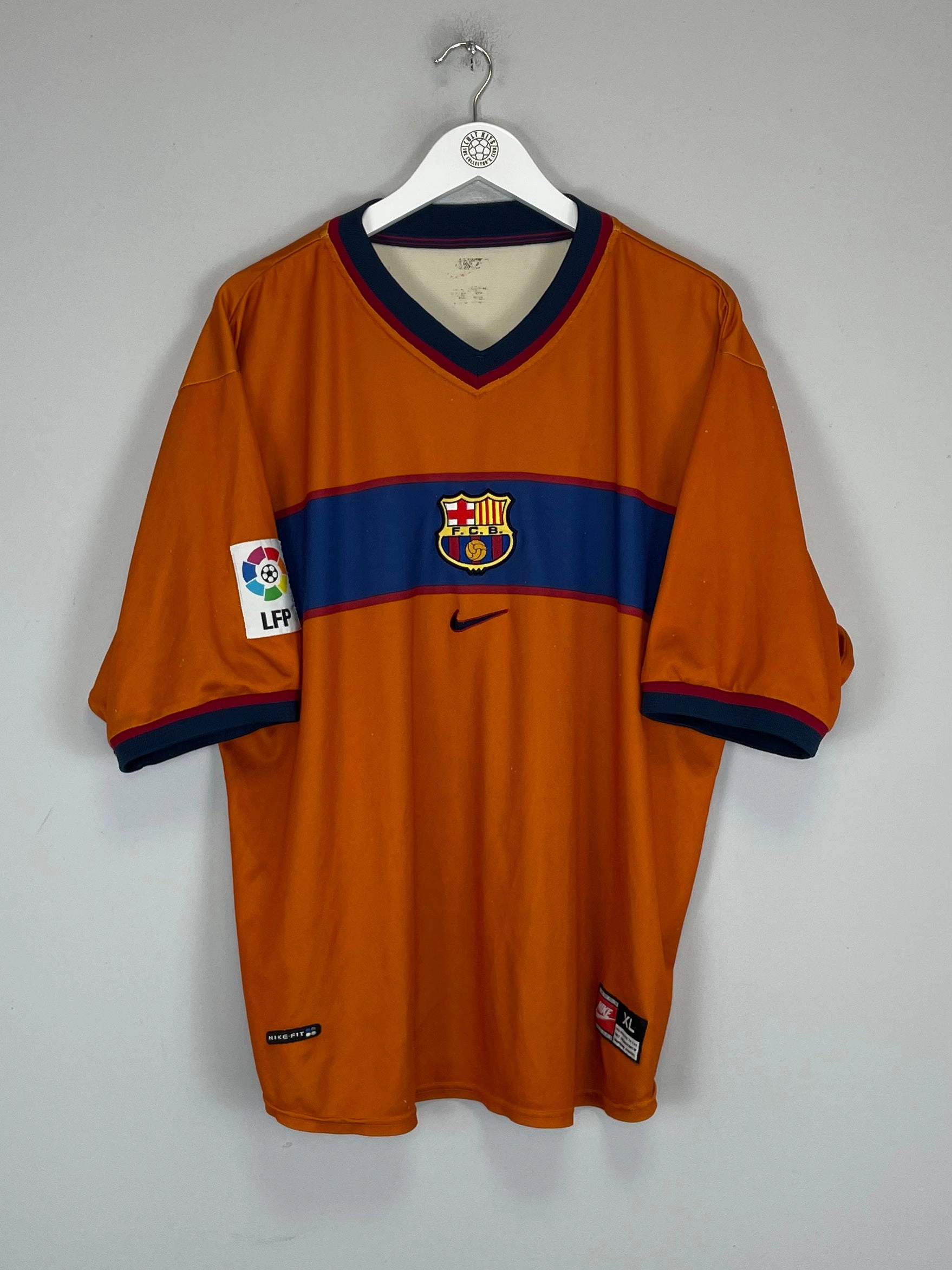 Athletic Performance Enhancement Seamless Knit Construction 1998/00 BARCELONA THIRD SHIRT (XL) NIKE