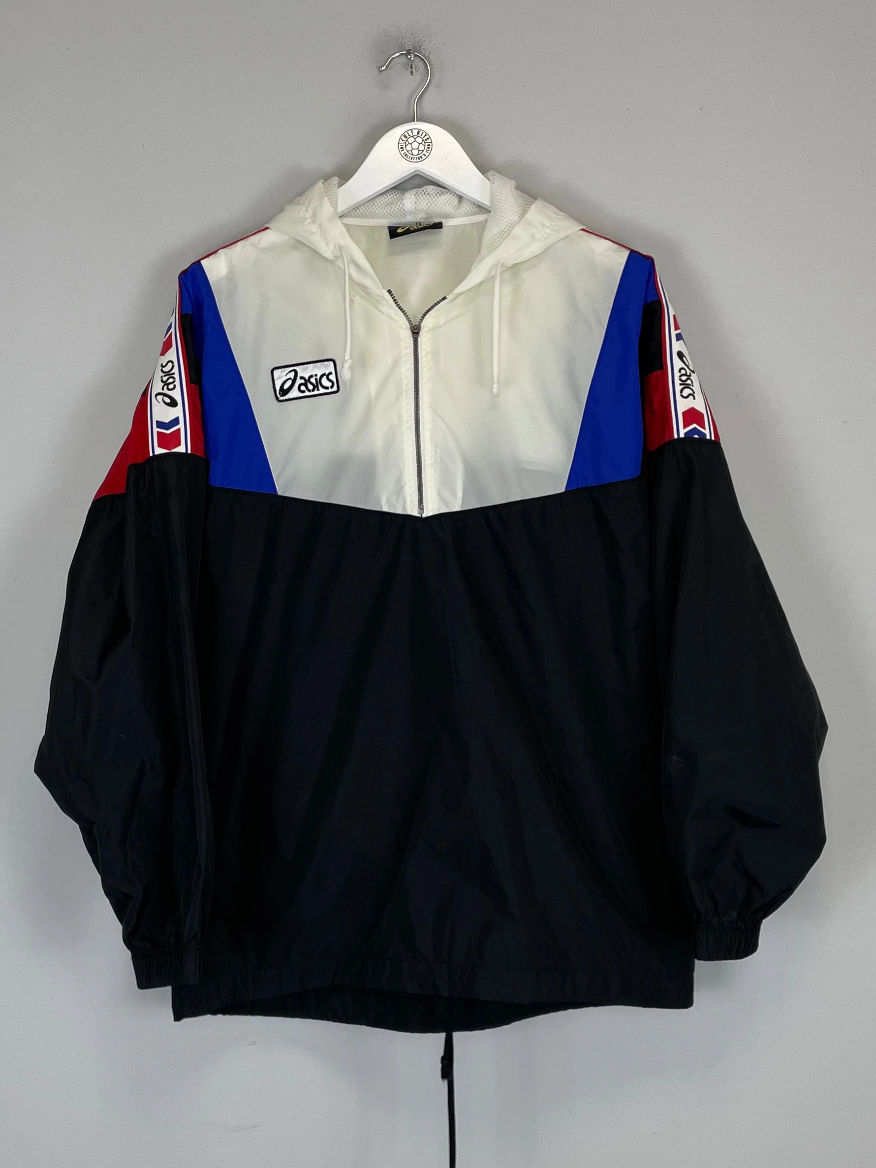 2000/01 ASICS 1/4 ZIP WINDBREAKER JACKET (M) SheerLayer Ventilation Systems