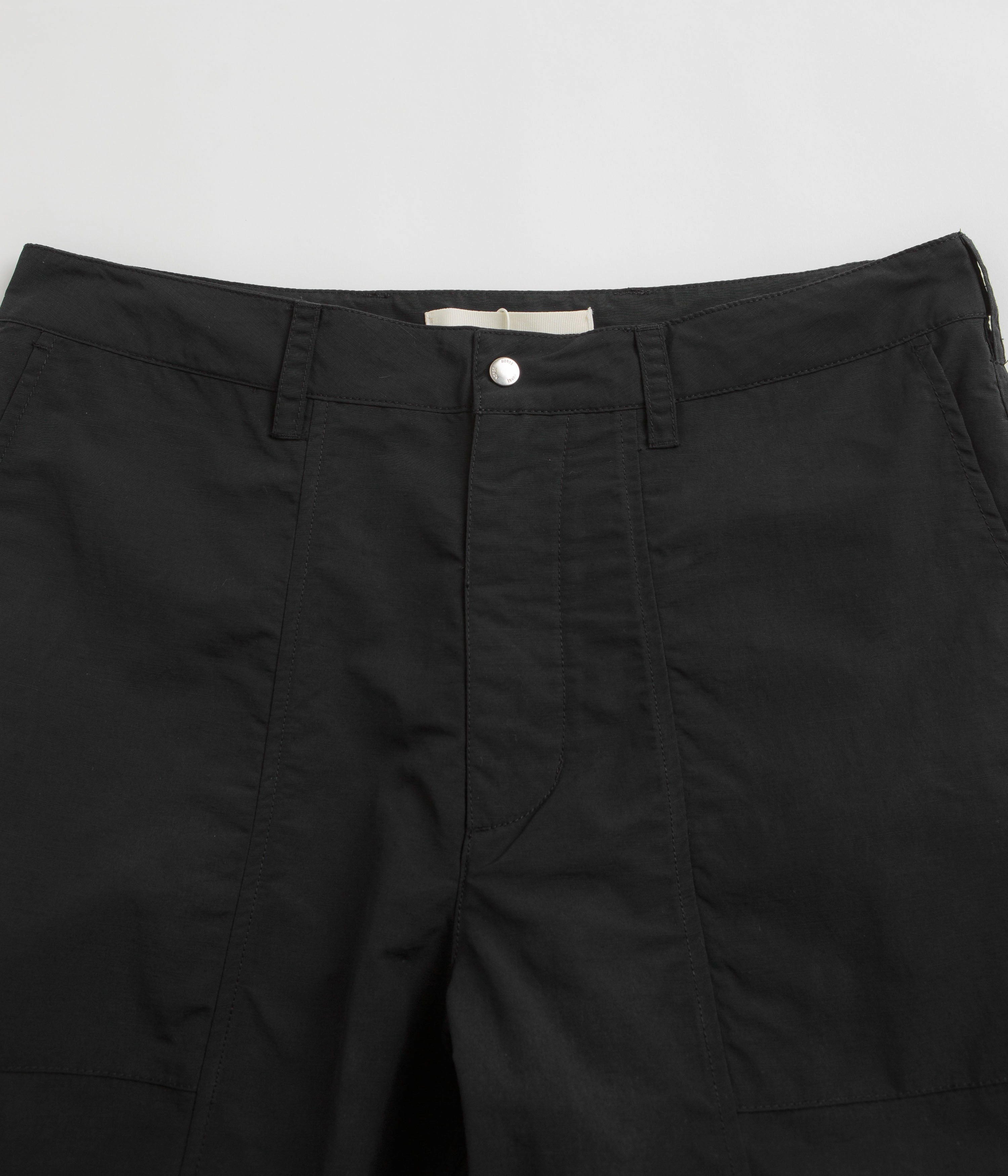 Norse Projects Sigur Waxed Nylon Fatigue Pants - Dark Navy Stretch Fit Wear
