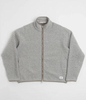 Norse Projects Bjorn Sherpa Wool Fleece Jacket - Grey Melange Receipt No Bulk