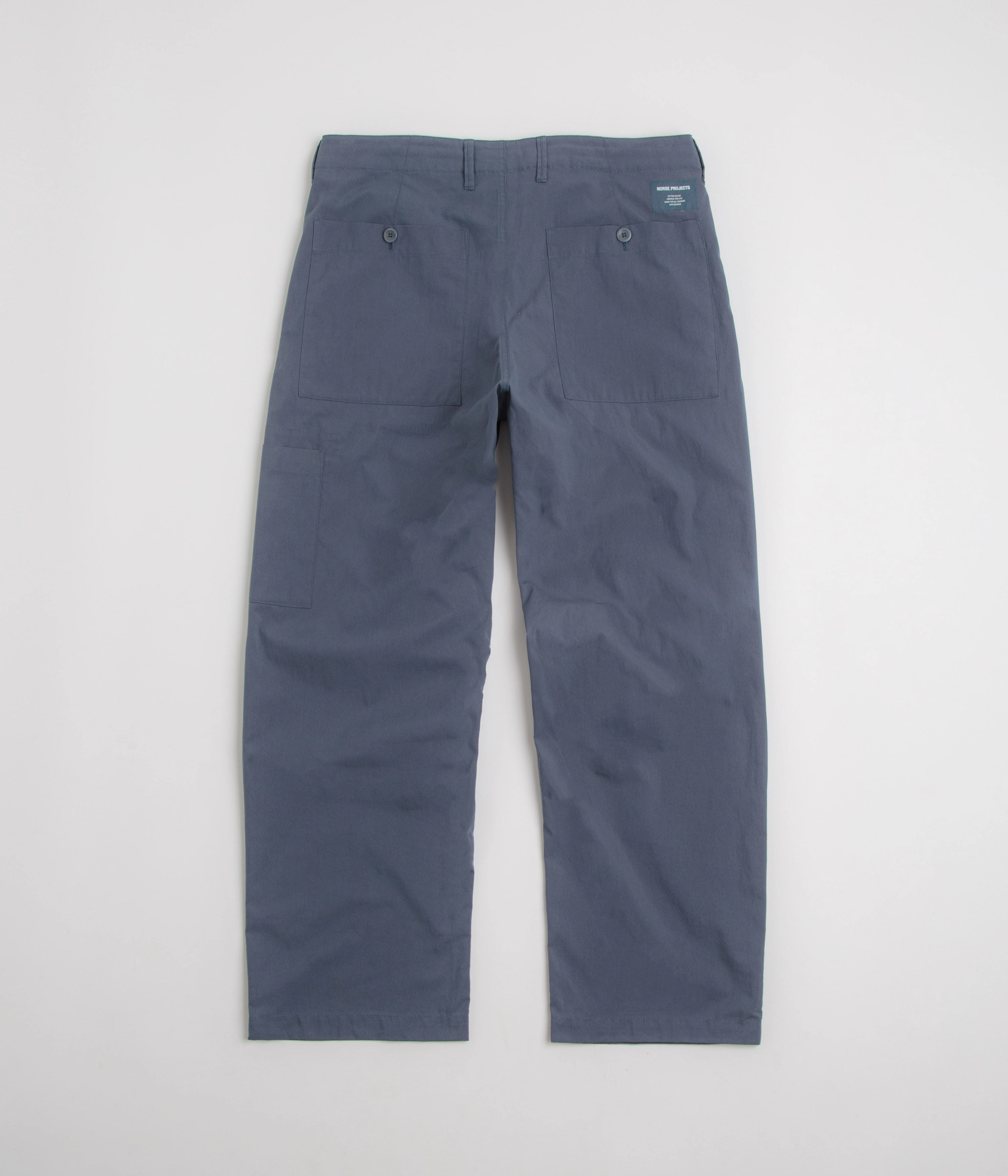 No Gap Waistband Norse Projects Falke Tab Series Pants - Calcite Blue
