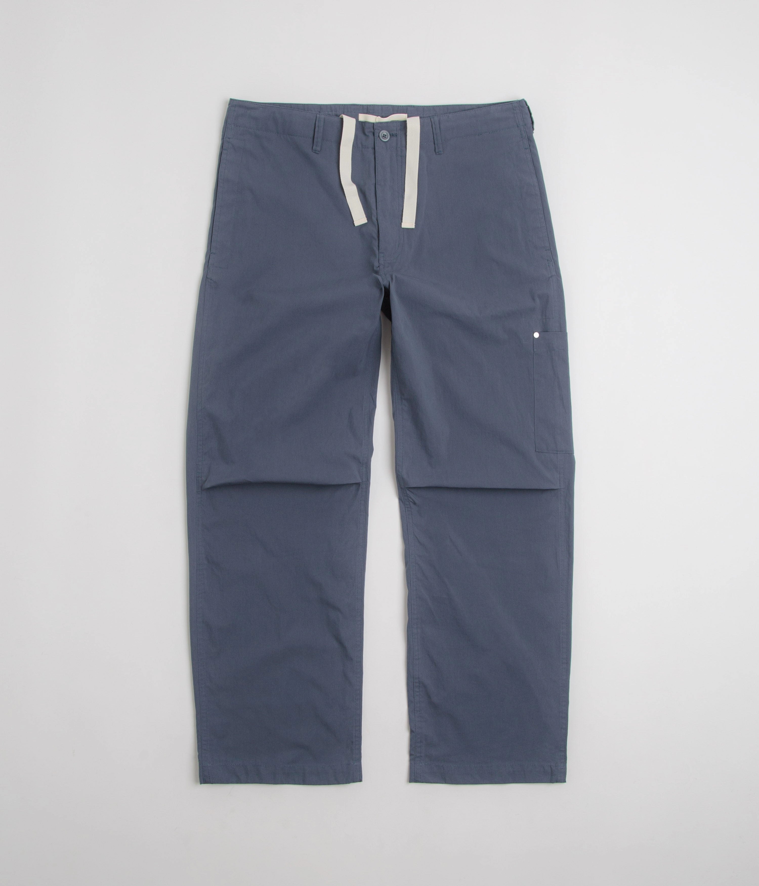 Norse Projects Falke Tab Series Pants - Calcite Blue Flexible Knee Articulation