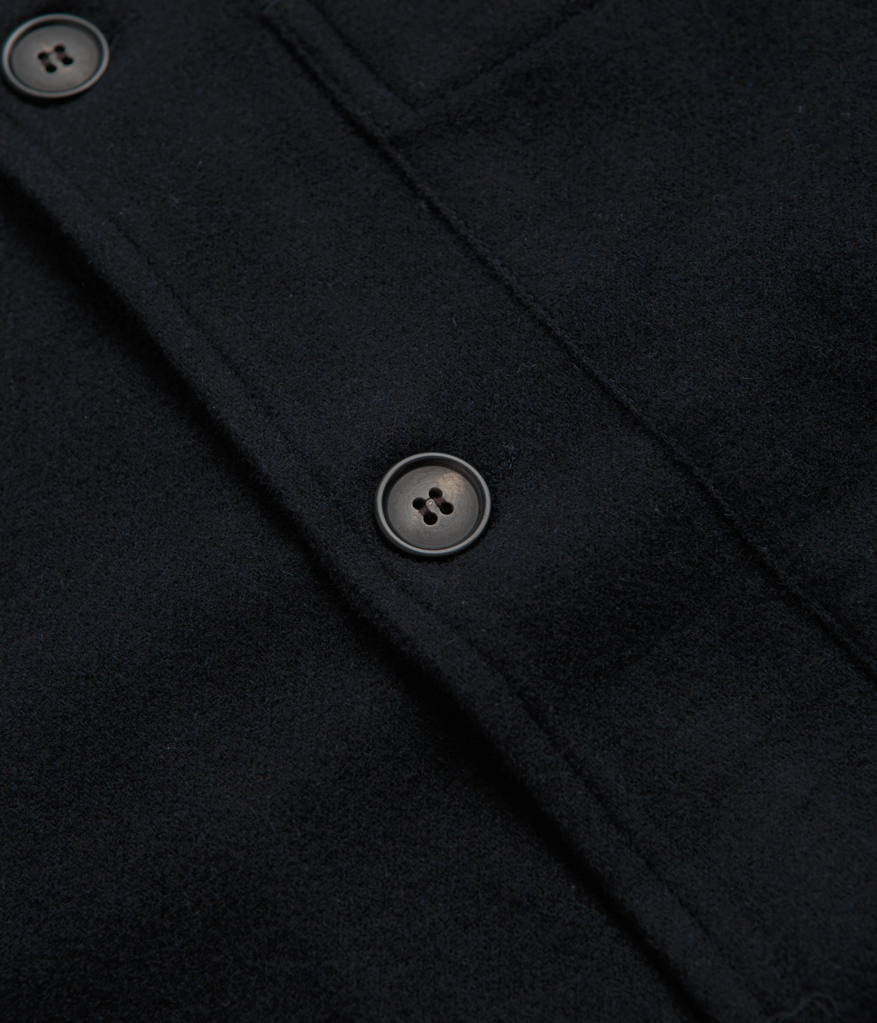 Multi Pocket Configuration Assessment Norse Projects Folke Wool Overshirt - Dark Navy